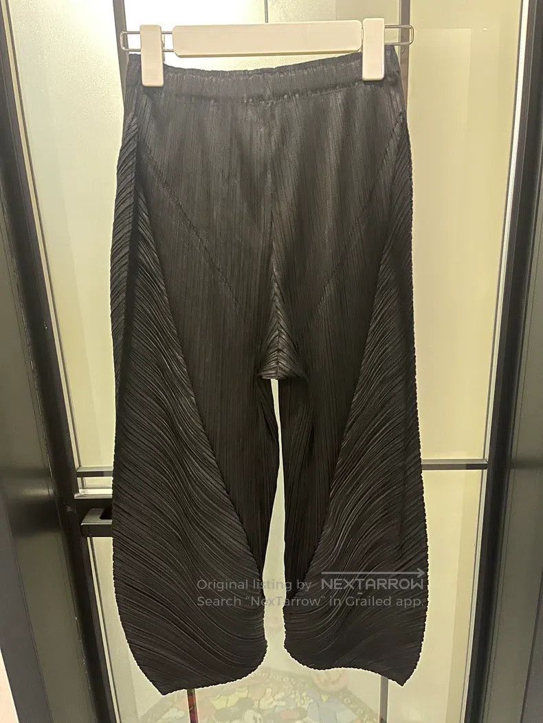 Issey Miyake Issey Miyake size:3 Black Asymmetric Pants Size 42" / US 20 - 2 Thumbnail