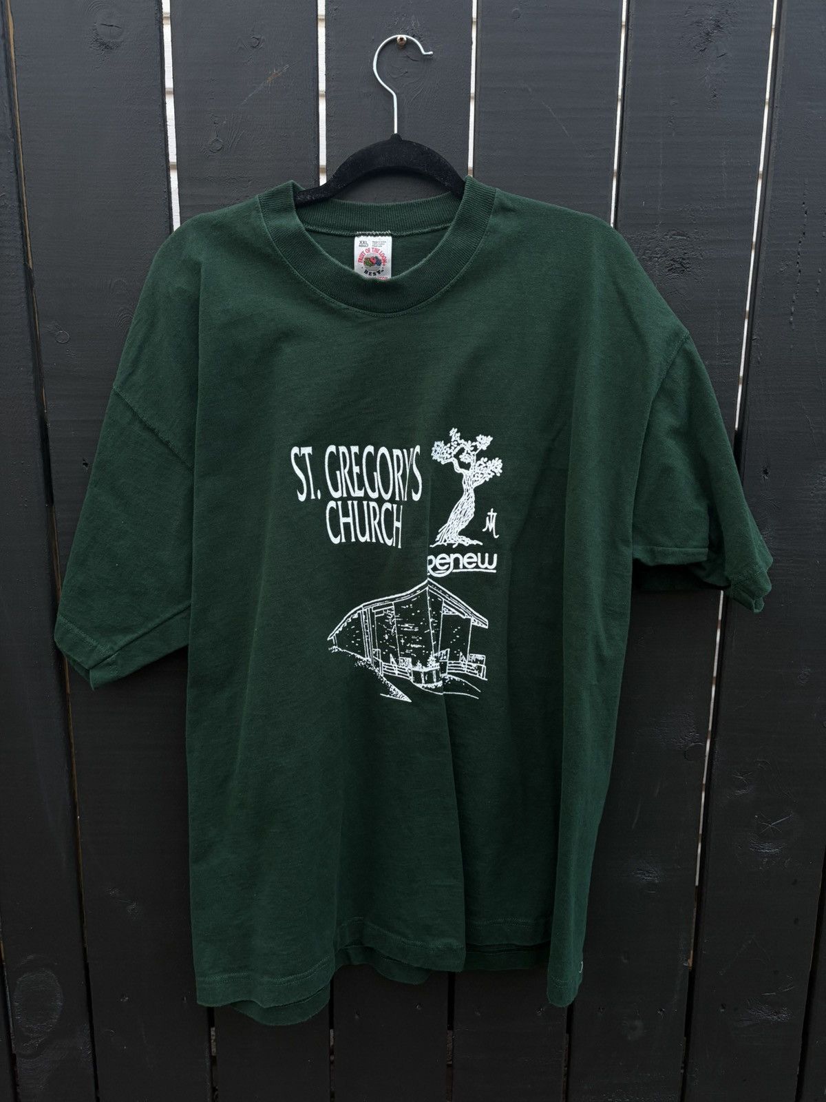 Fruit Of The Loom Fruit of the Loom Church T-shirt Vintage Streetwear Hype Size US XXL / EU 58 / 5 - 1 Thumbnail