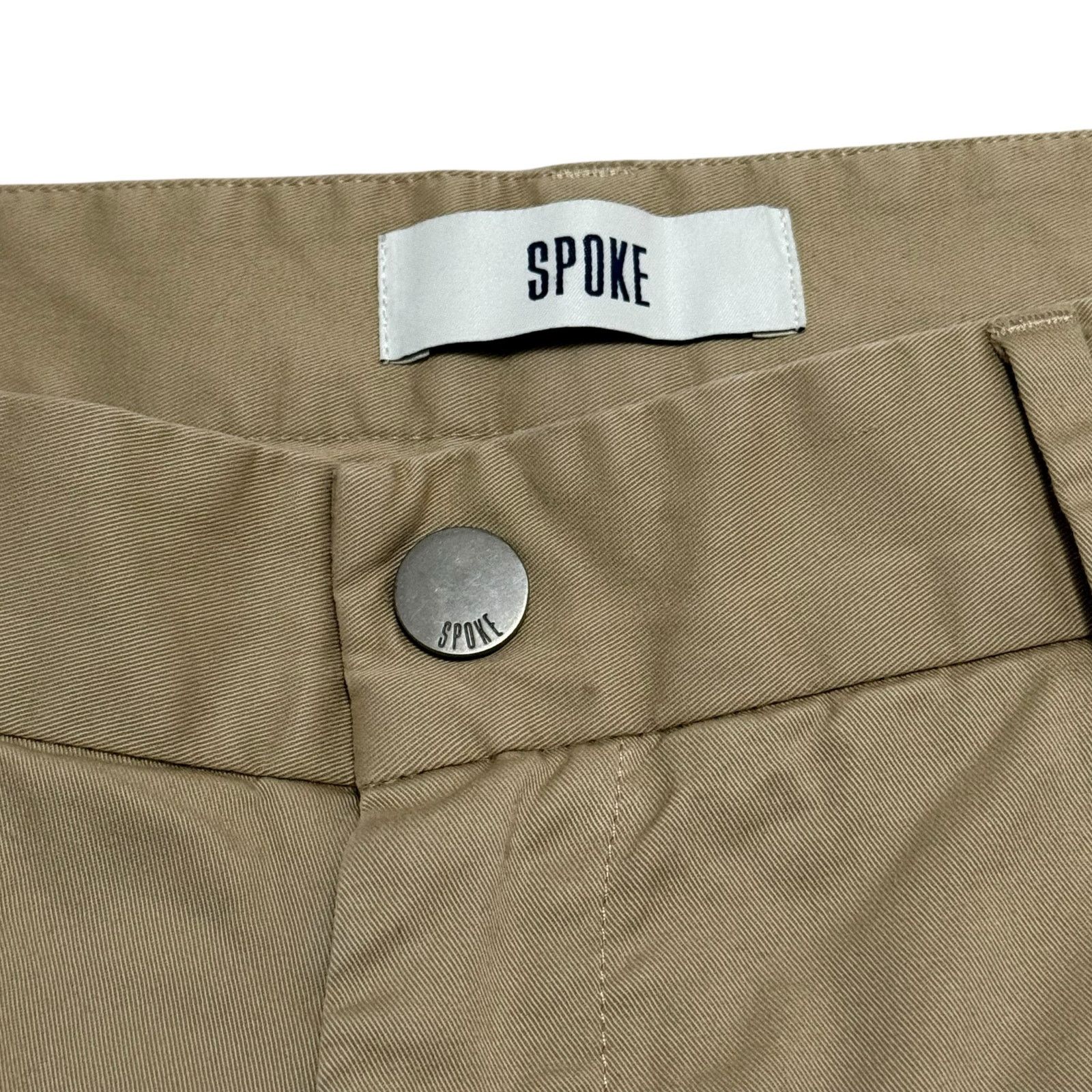 SPOKE SPOKE Sharps Chino Pants Build B Khaki Tan Basics Waist 33 Size US 33 - 2 Thumbnail