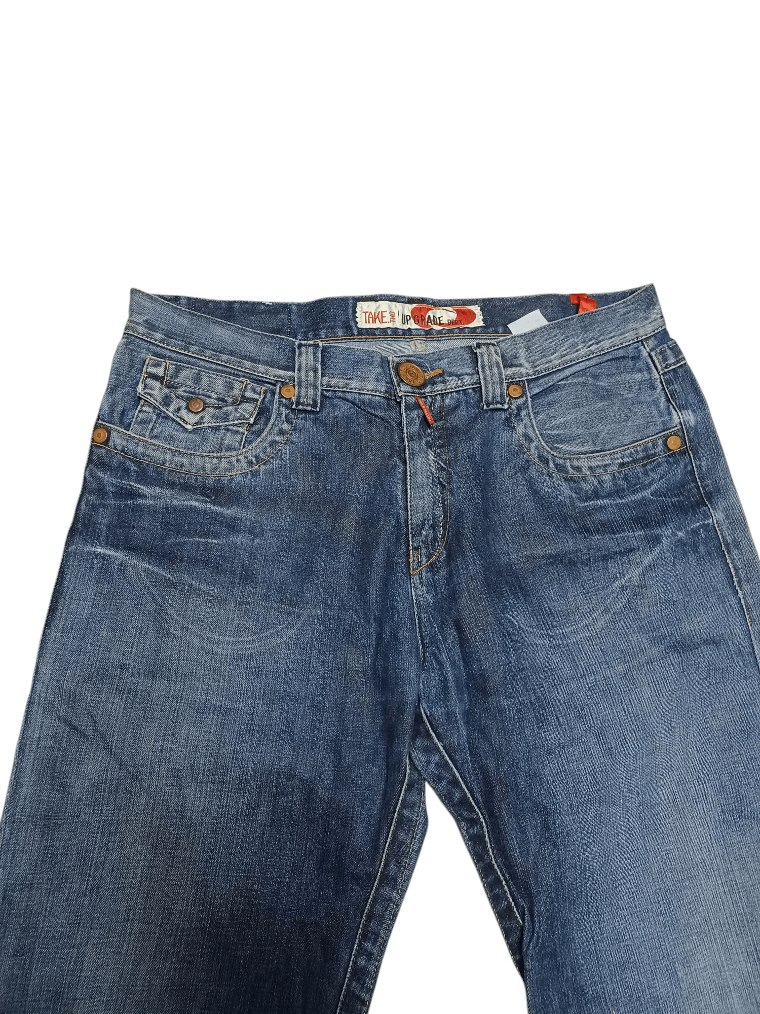 Japanese Brand TAKE TWO VINTAGE BOOTCUT MADE IN ITALY 90S AVANT GARDE JEANS Size US 36 / EU 52 - 2 Thumbnail