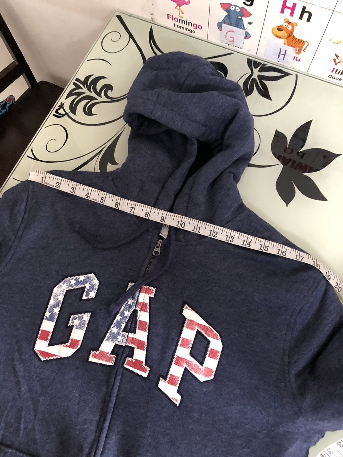 Gap Gap USA Flag Inner Fleece Sweater Hoodie Size US M / EU 48-50 / 2 - 17 Thumbnail