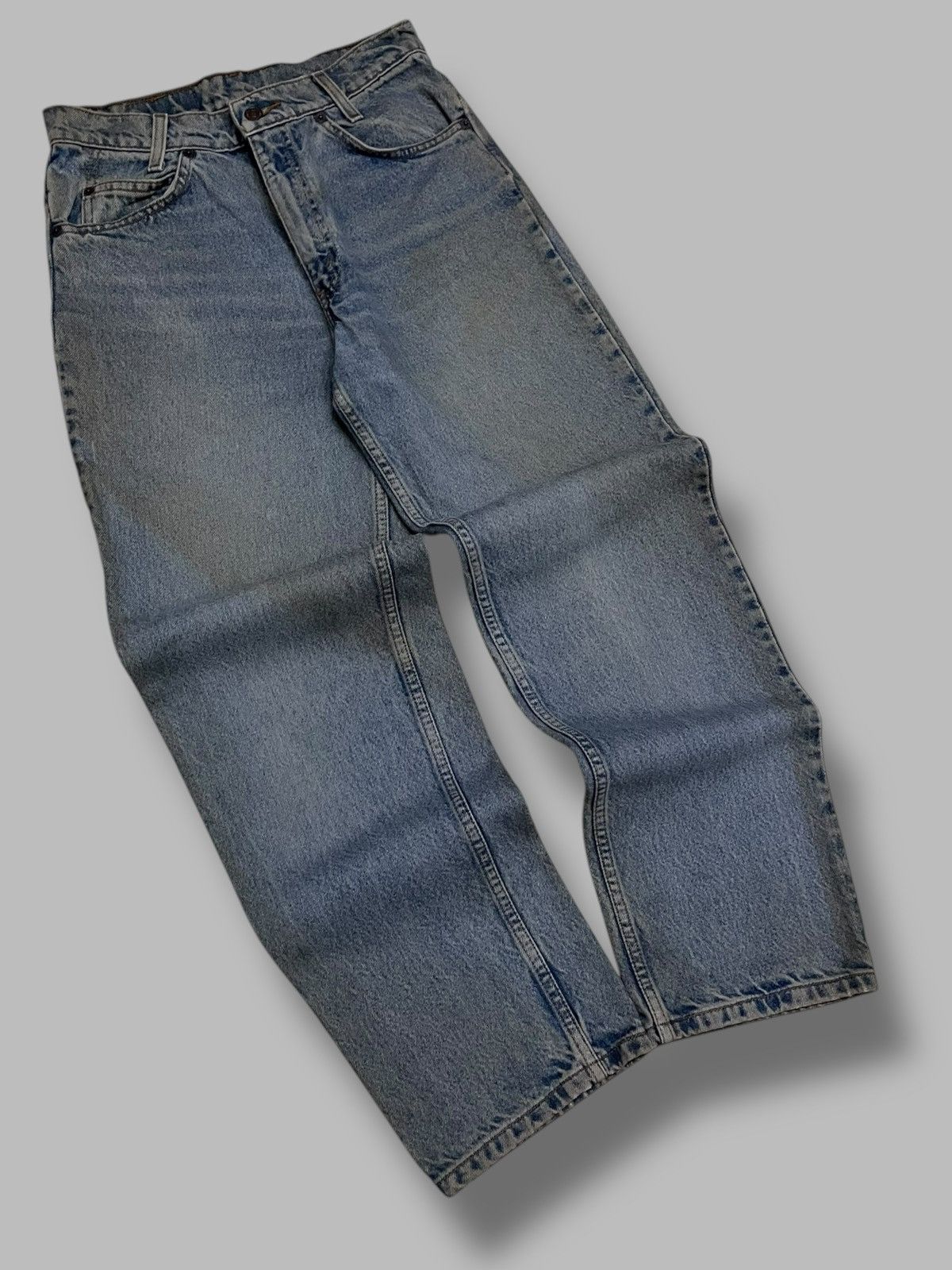 Levi's Vintage Clothing Vintage 1990s Levis Usa 550 Style Distressed Dirt Denim Size US 28 / EU 44 - 2 Thumbnail