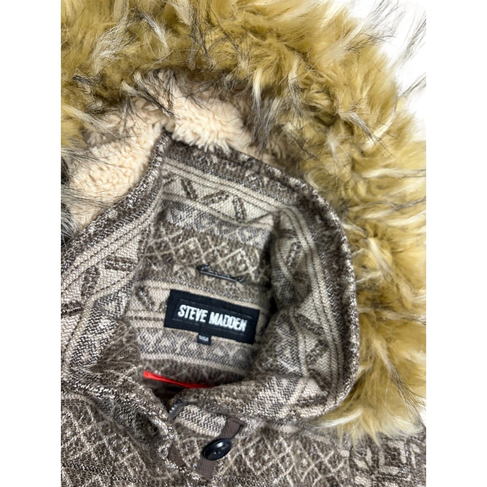 Steve Madden STEVE MADDEN Faux Fur Wool Winter Parka Jacket Coat Medium Size M / US 6-8 / IT 42-44 - 4 Thumbnail