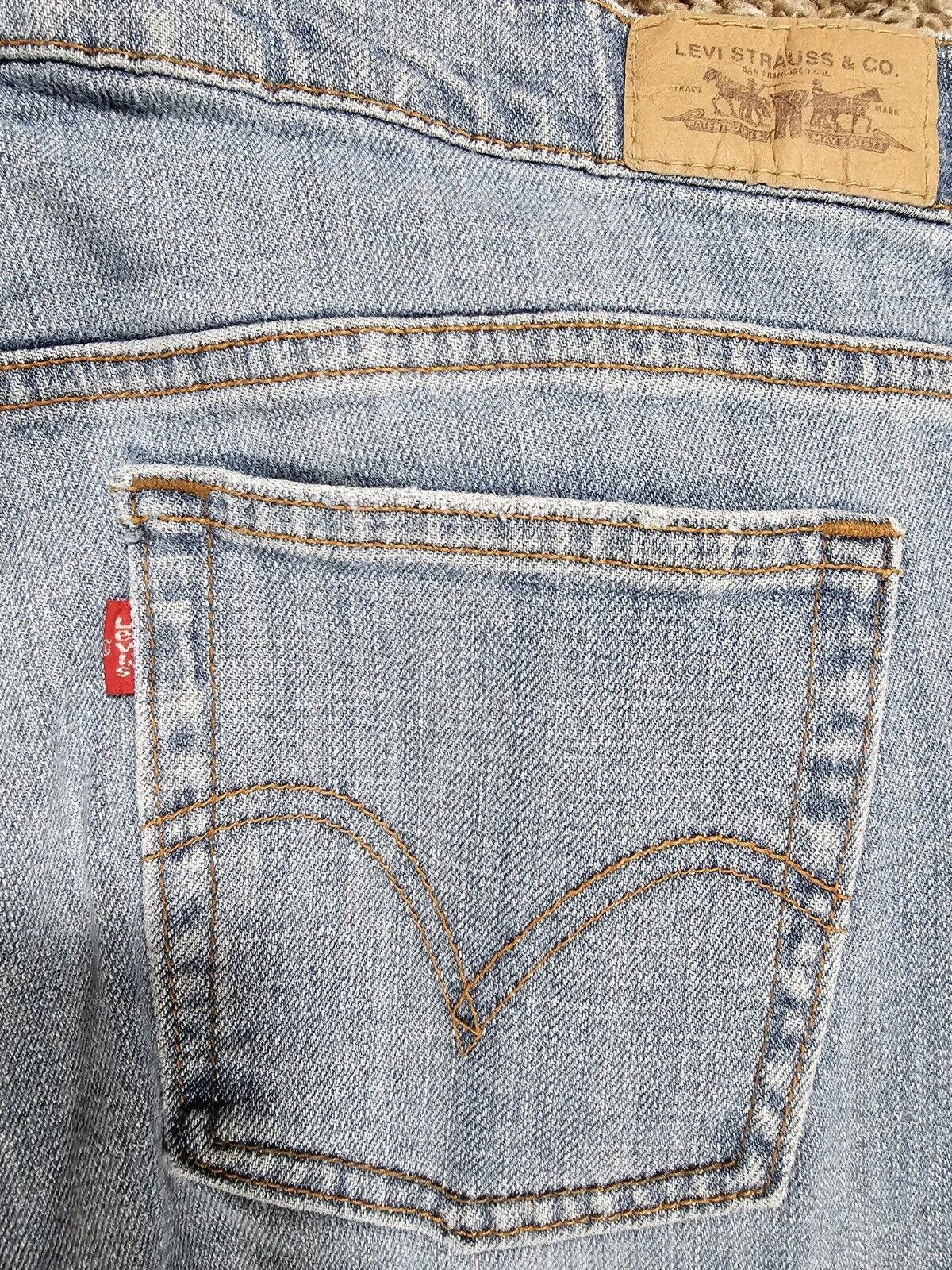 Levi's Levis 505 Straight Leg Sz 12 Long Women's Denim Jeans Stains Size 34" / US 12 / IT 48 - 9 Thumbnail