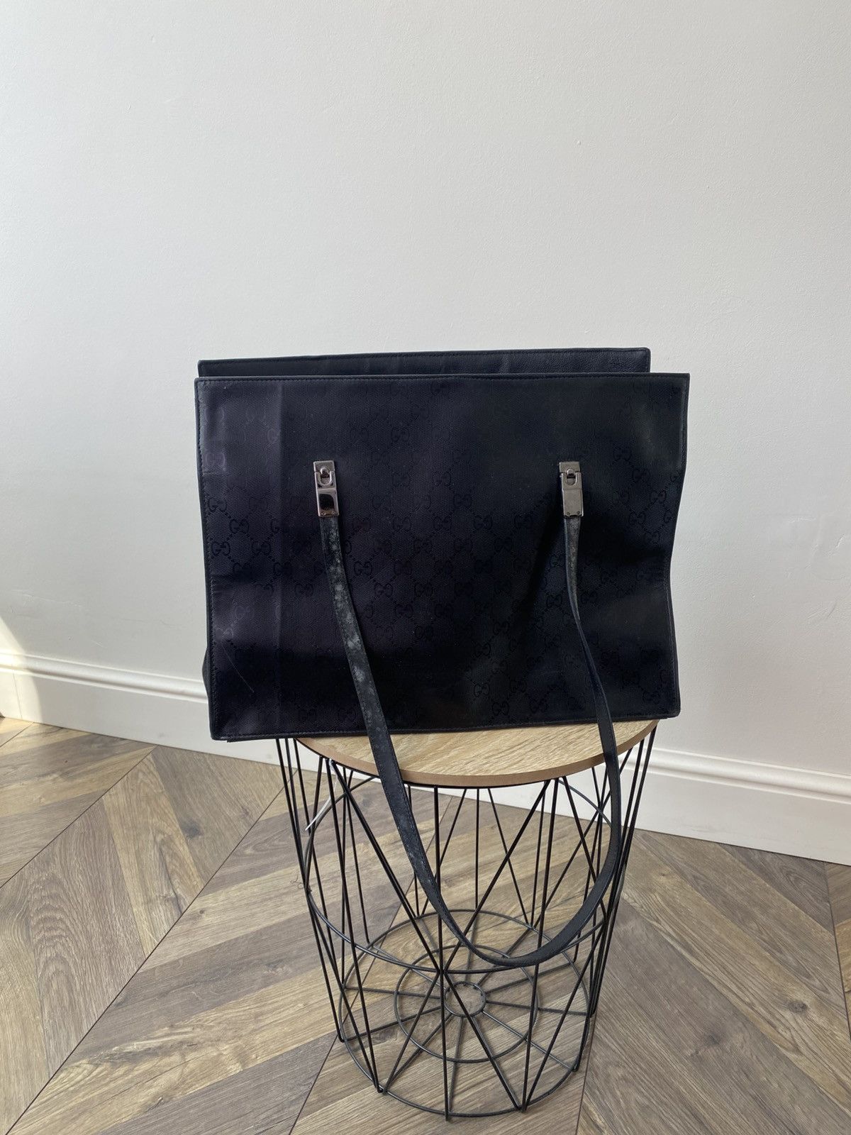 Gucci Vintage GUCCI GG Canvas Leather Black monogram bag Size ONE SIZE - 3 Thumbnail