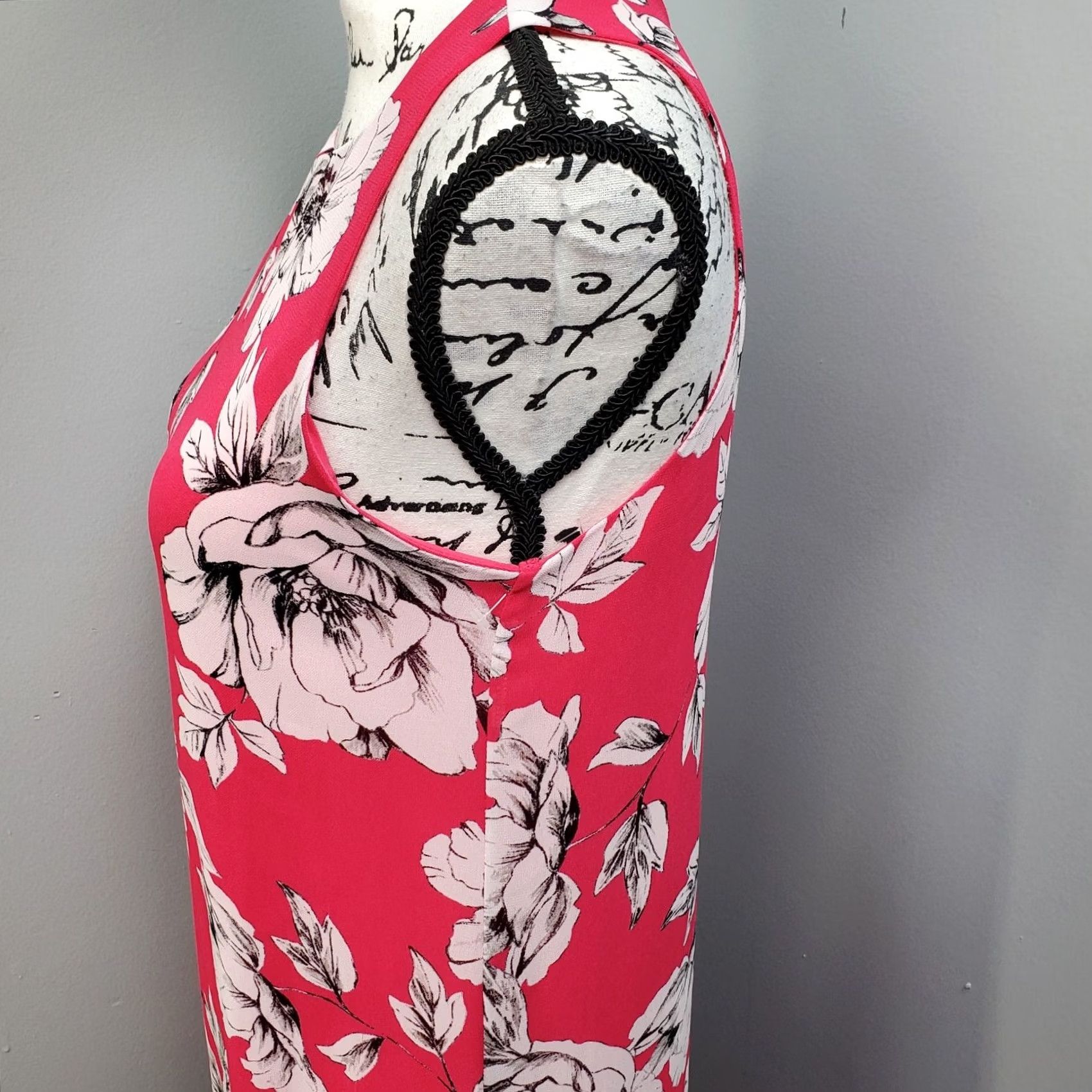 Alfani Alfani Women's Petite 2P Multi Floral Sheath Dress Sleeveless Lined Zip Back Knee Length High Low 100% Polyester Size XS / US 0-2 / IT 36-38 - 5 Thumbnail