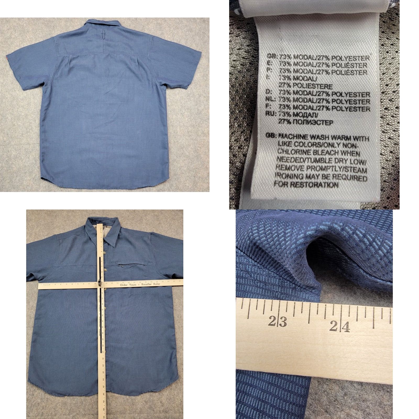 The North Face The North Face Shirt Mens Large Blue Short Sleeve Button Up Outdoor Casual Size US L / EU 52-54 / 3 - 8 Thumbnail