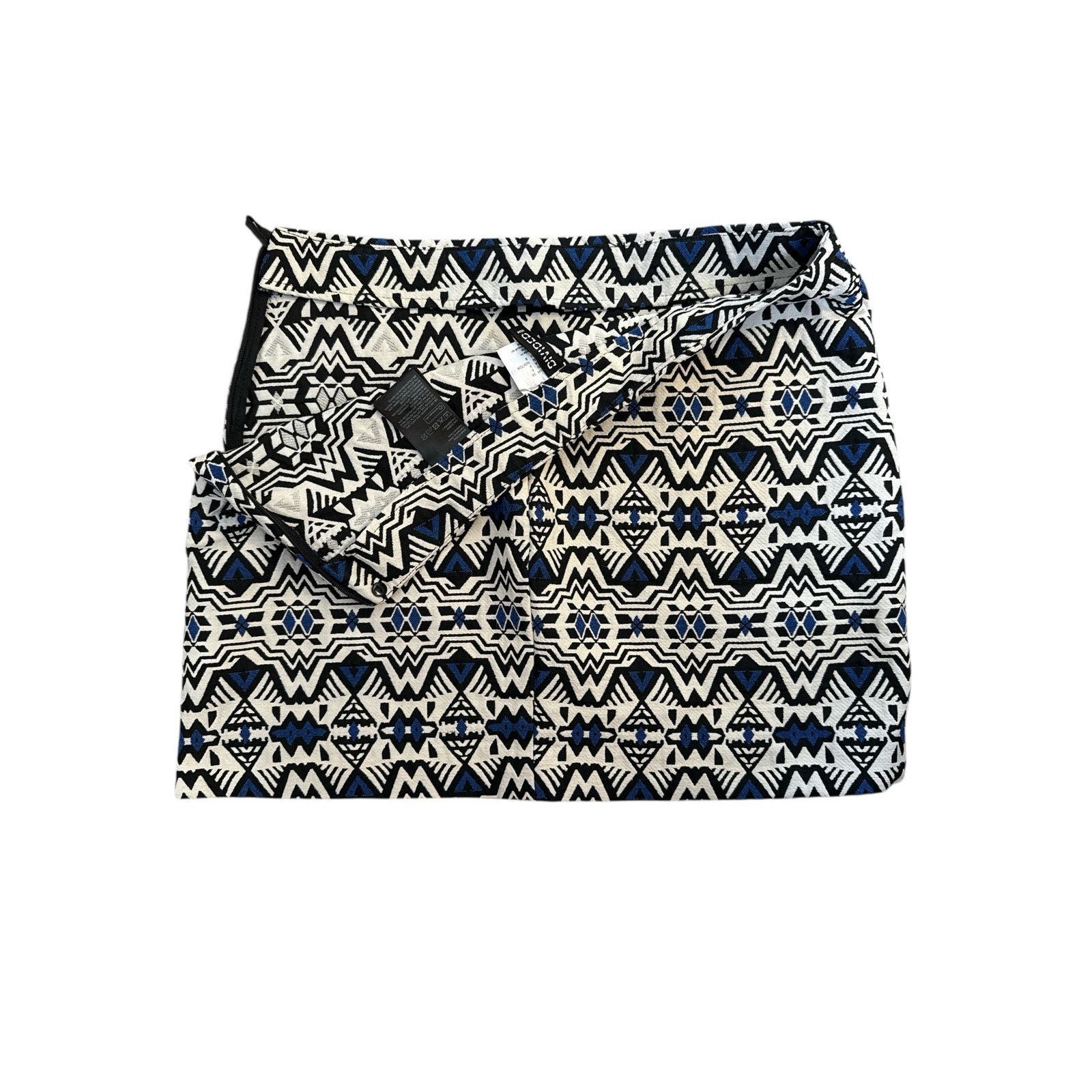 H&M Divided by H&M Women's Jacquard Weave Textured Mini Skirt Size 30" / US 8 / IT 44 - 3 Thumbnail