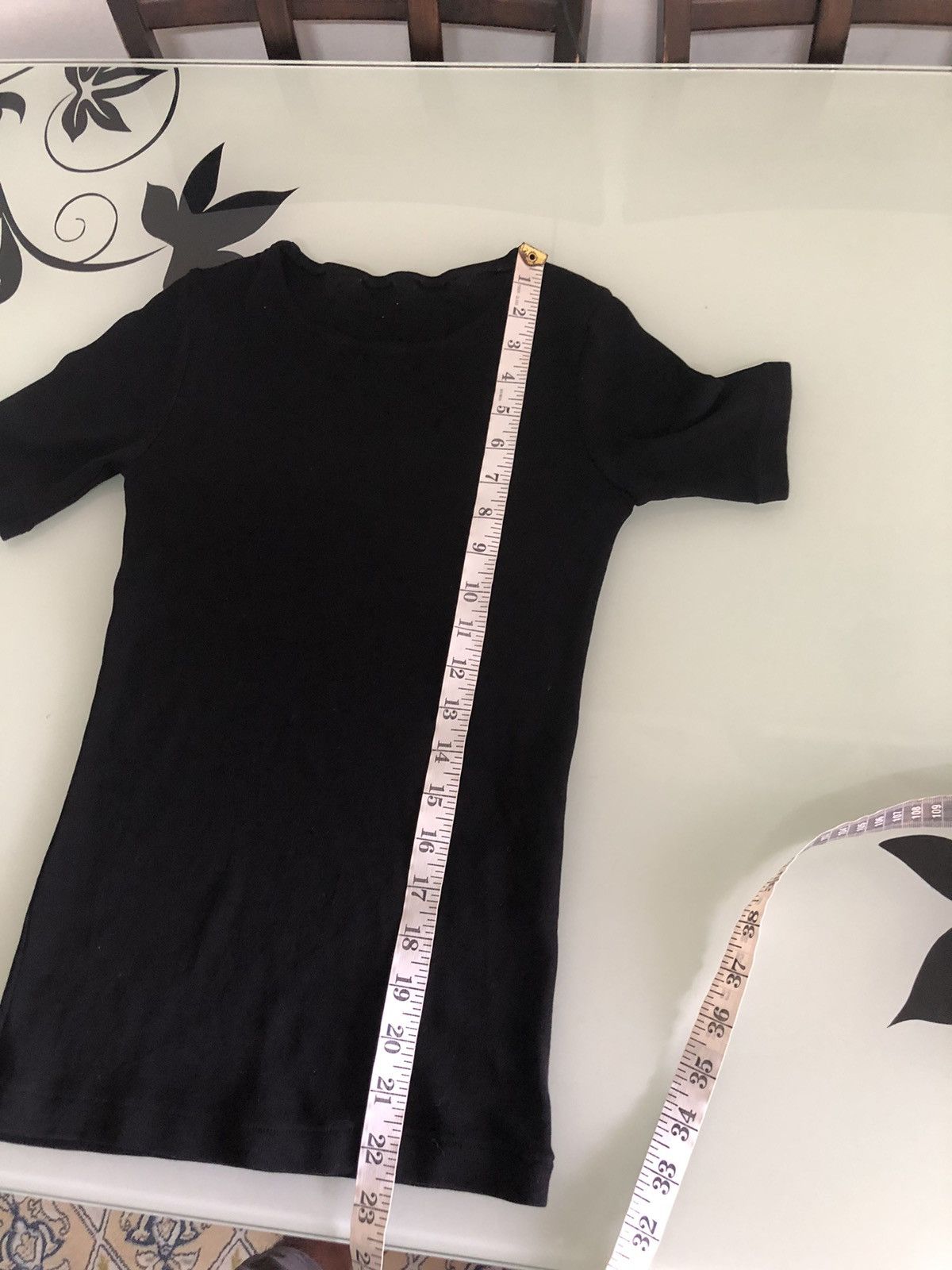 Yohji Yamamoto Y's Yohji Yamamoto Stretchable Black Crop Top Size S / US 4 / IT 40 - 15 Thumbnail