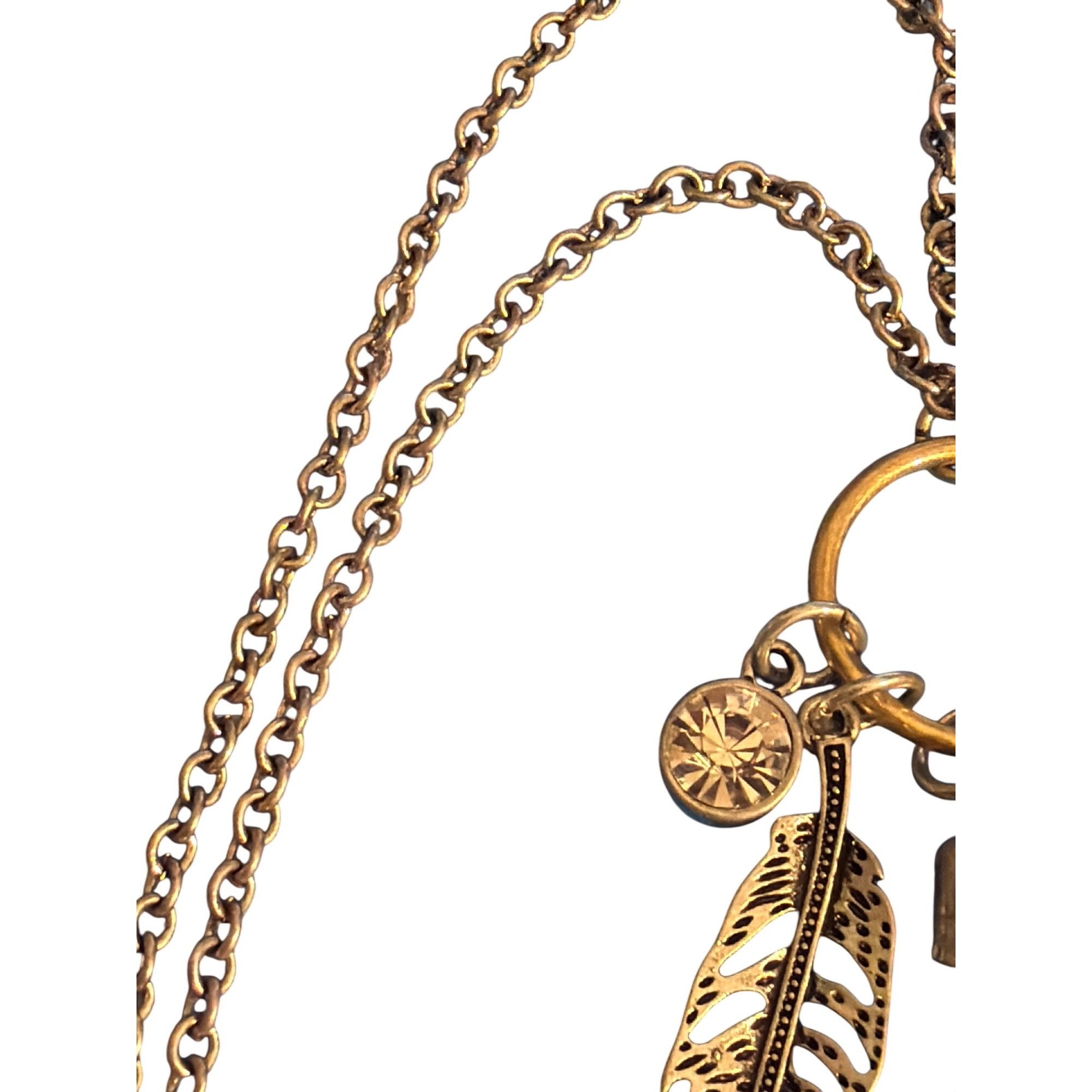 Other Maurices Silver Tone Chain Necklace Mixed Metal Charms Tasse Size ONE SIZE - 3 Thumbnail