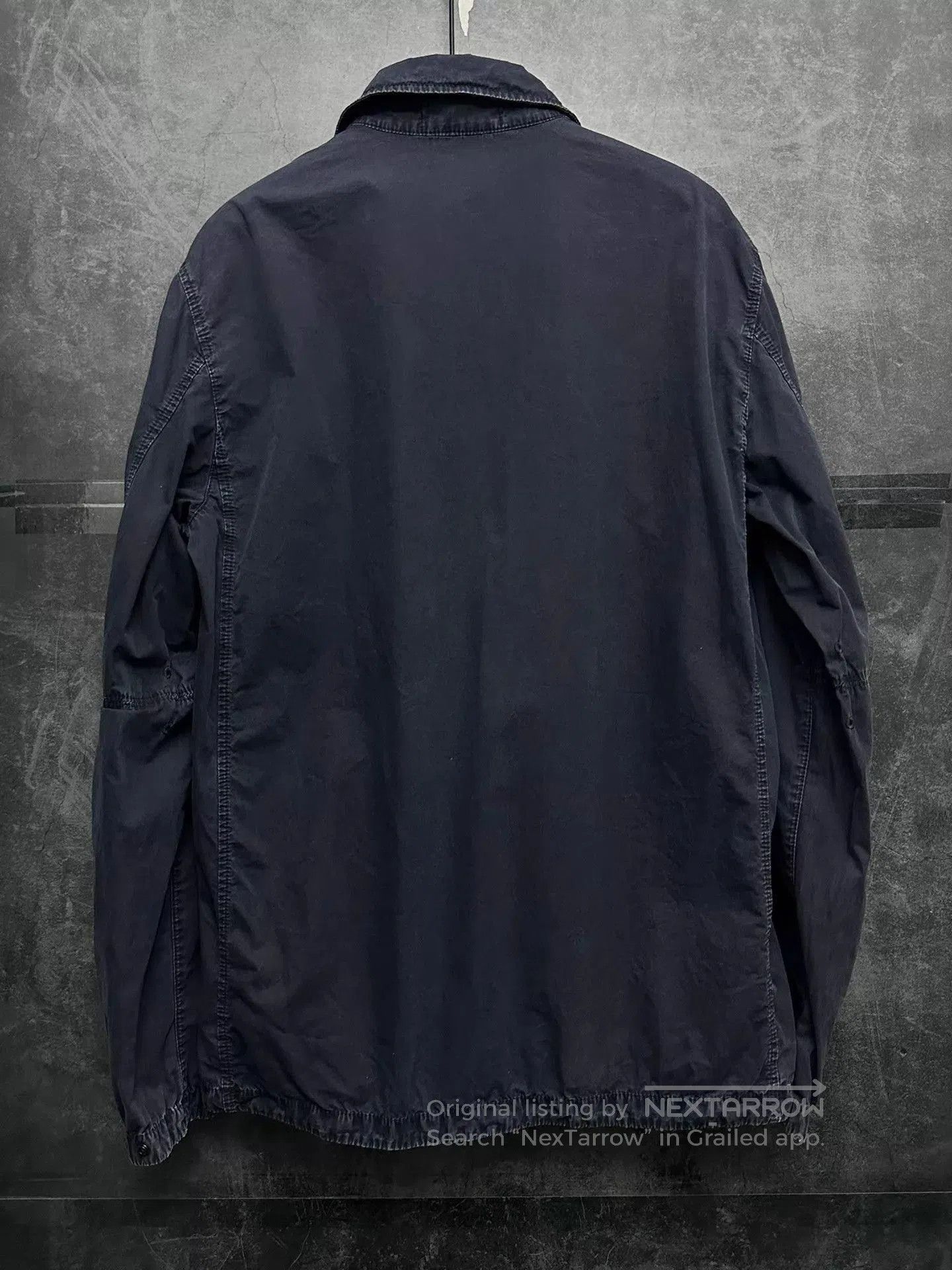 Stone Island Blue Lightweight Jacket with Zip and Pockets. Size US L / EU 52-54 / 3 - 3 Thumbnail