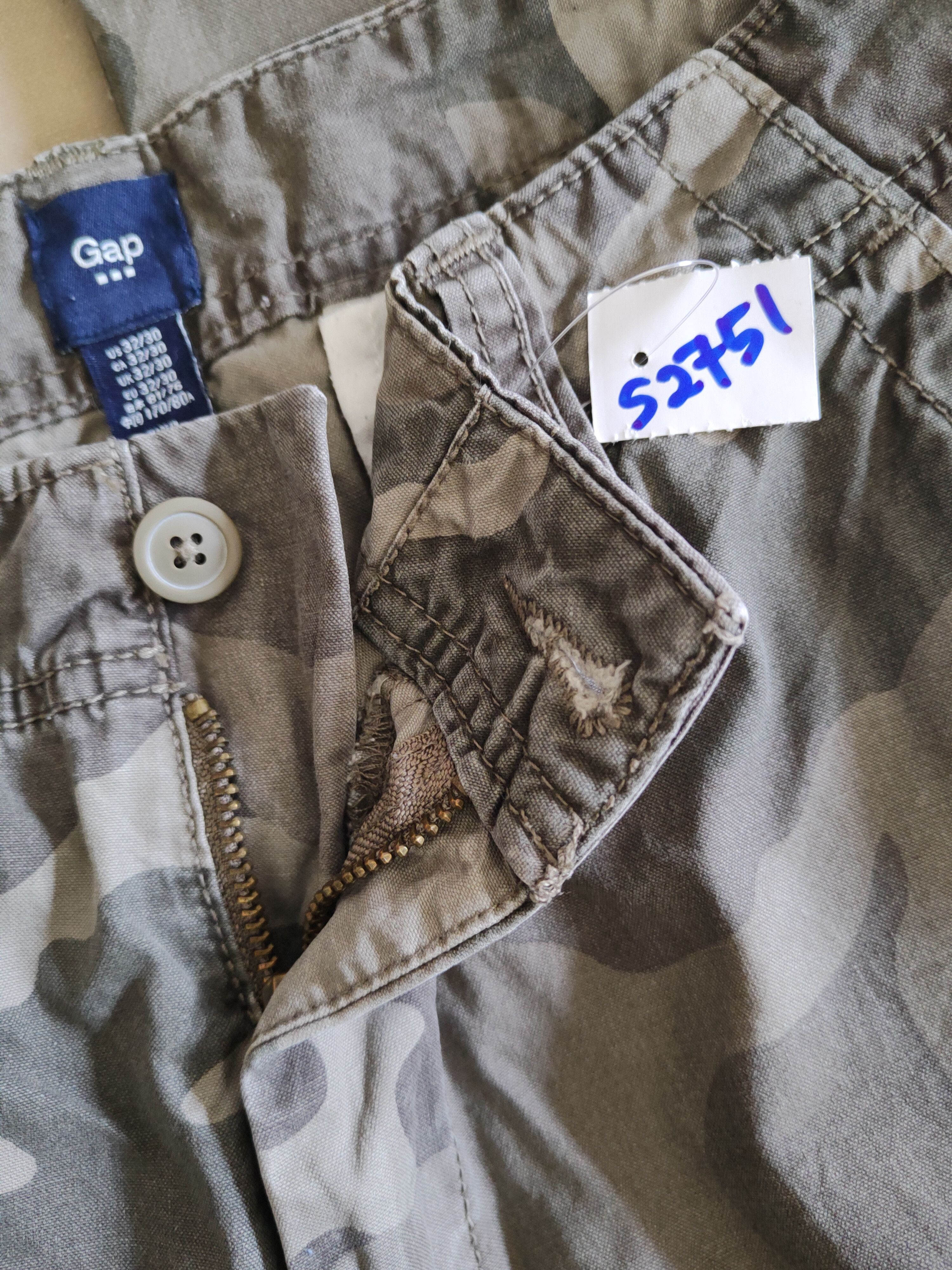 Gap DL Gap Camouflage Multipocket Tactical Cargo Pants #S2751 Size US 32 / EU 48 - 16 Thumbnail