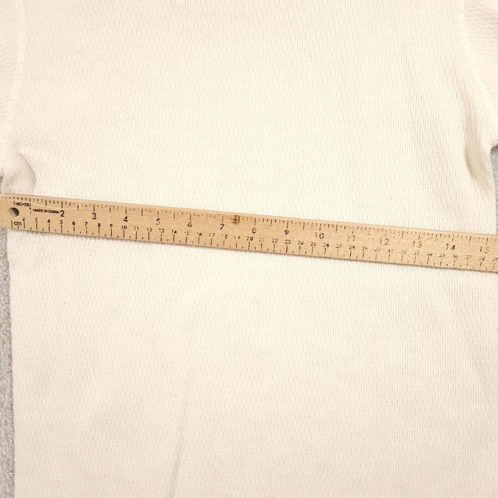 Vintage VINTAGE Arctex Thermal Long Sleeve Shirt Ivory Large Men's 90s Cotton Knit Crew Neck Haberdashery Style Size US L / EU 52-54 / 3 - 3 Thumbnail