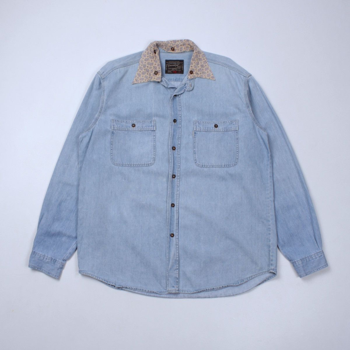 Levi's × Vintage LEVIS Vintage 3 in 1 Collar Guaranteed Jeans Denim Shirt Size US L / EU 52-54 / 3 - 1 Thumbnail