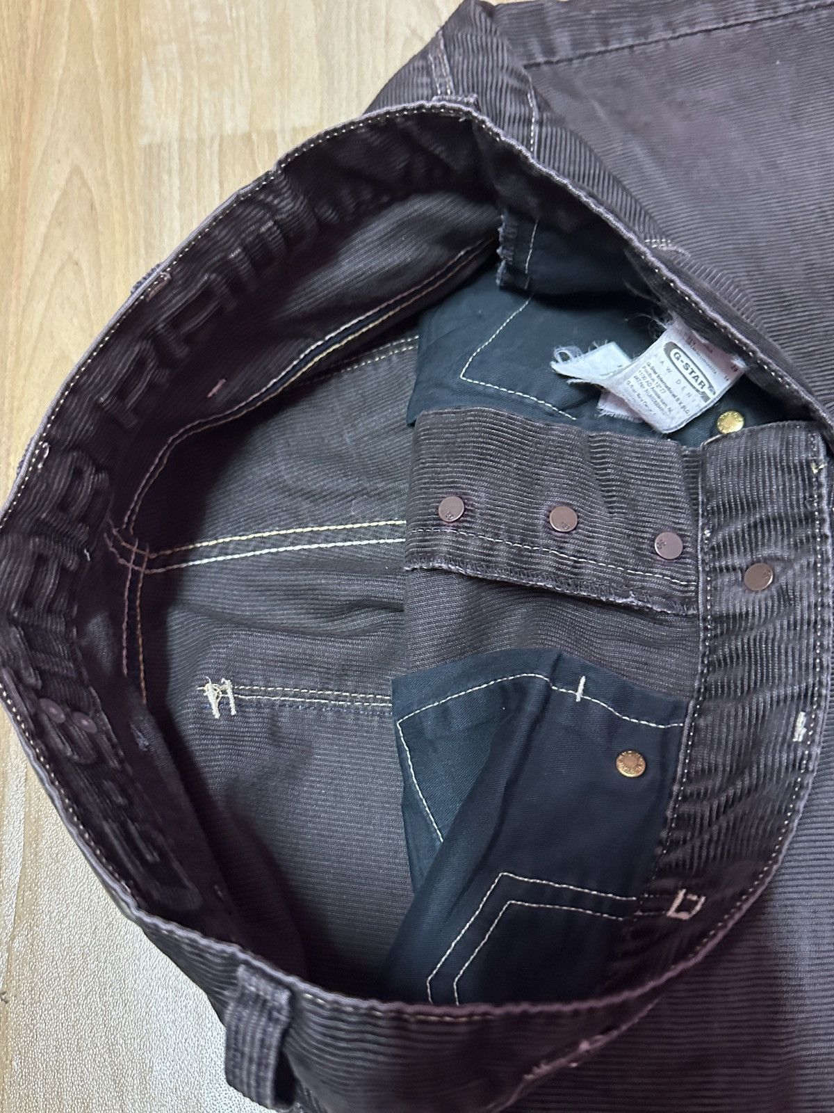 G-Star × Vintage Rare🔥G Star Raw Corduroy Denim Size US 31 - 8 Thumbnail