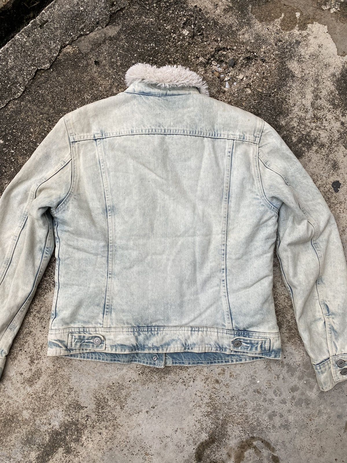Levi's Vintage Levis Acid Wash Denim Trucker Jacket Size L / US 10 / IT 46 - 6 Thumbnail