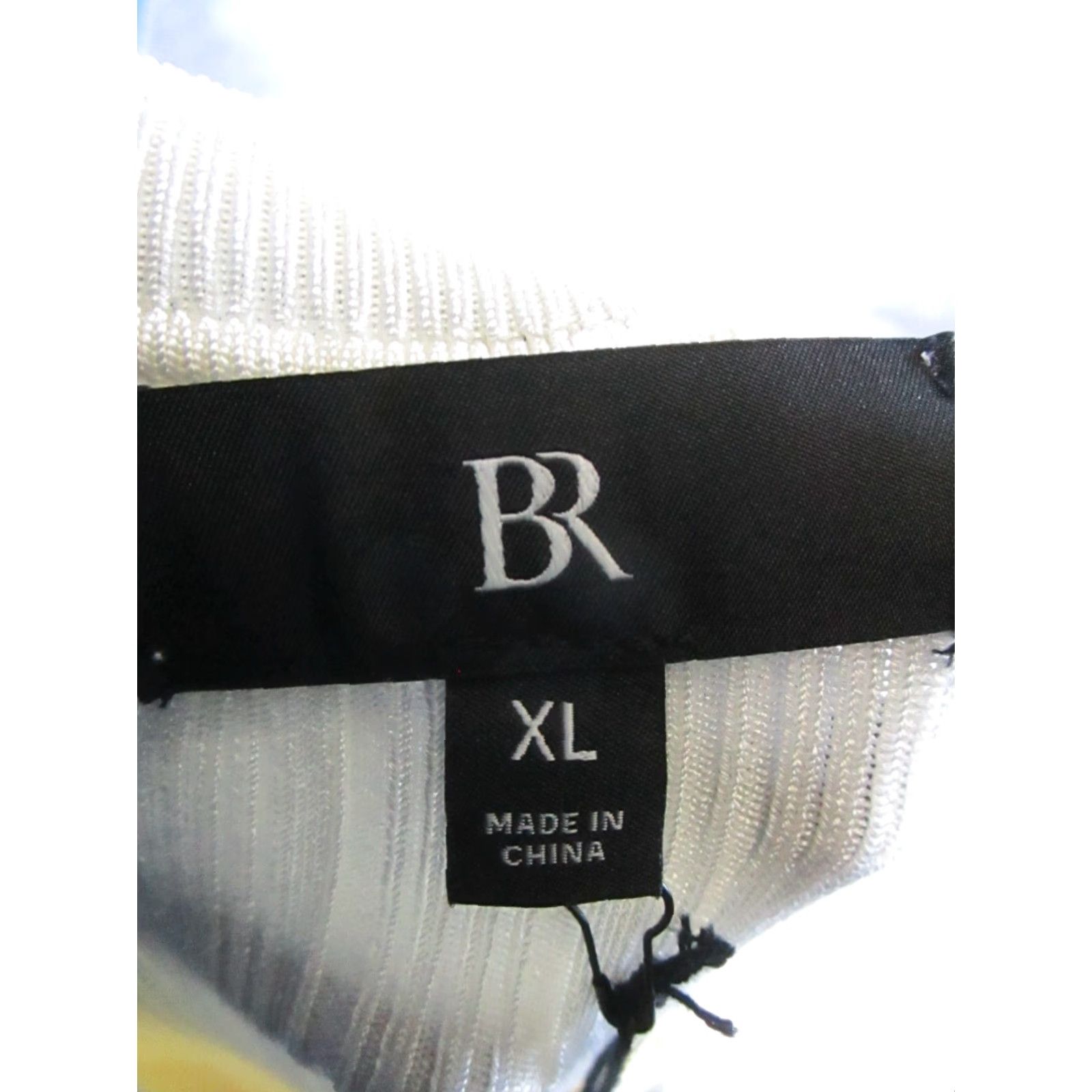 Banana Republic VINTAGE Banana Republic Sweater Womens XS Crew Neck Pullover Ivory Ribbed Knit 90s Casual Girls Size XS / US 0-2 / IT 36-38 - 3 Thumbnail