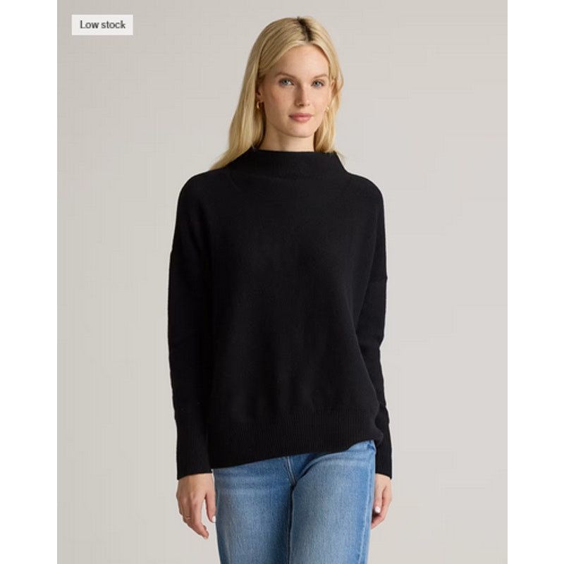 Quince Quince Cashmere Funnel Neck Sweater Navy NWOT XS Size XS / US 0-2 / IT 36-38 - 1 Thumbnail