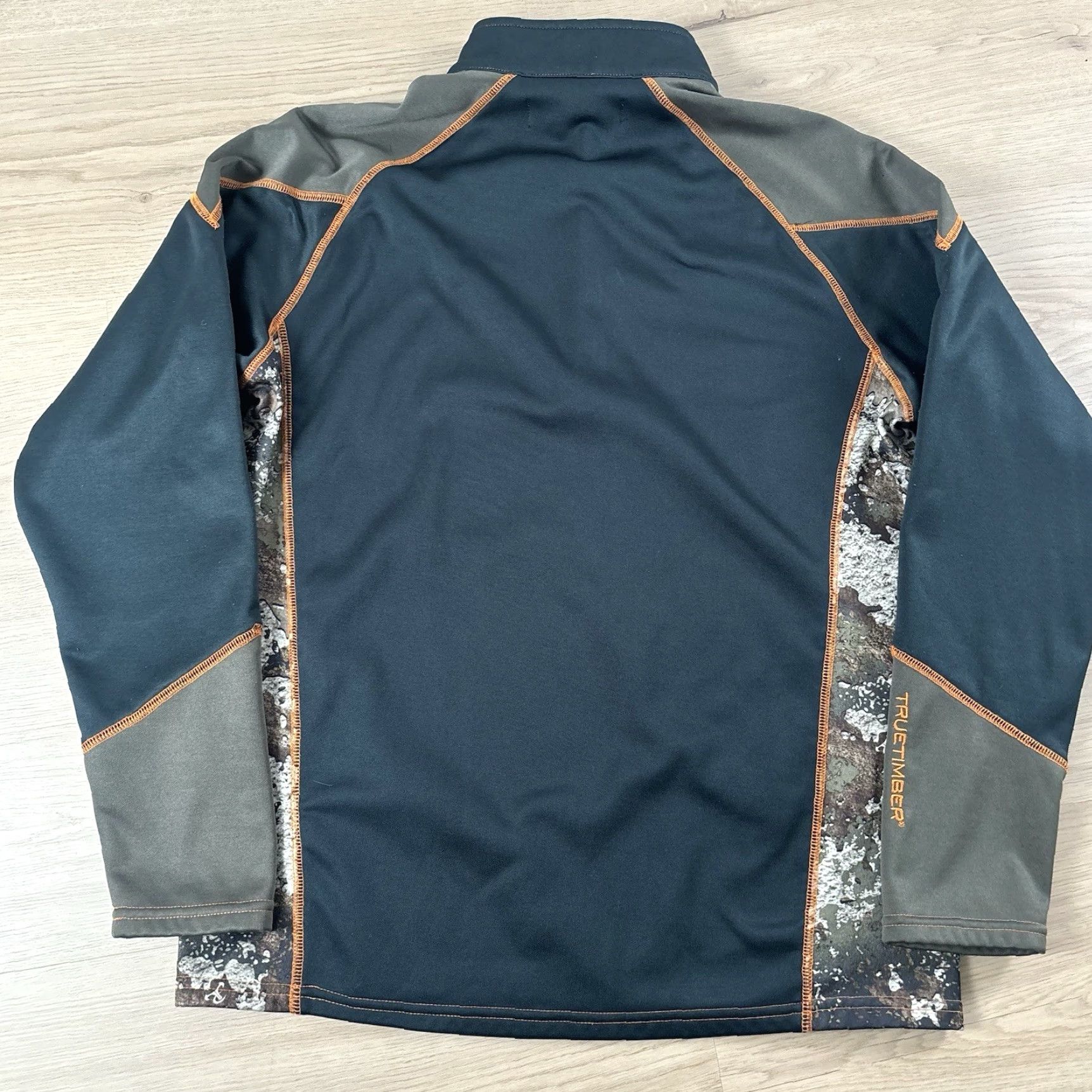 Vintage True Timber Jacket Men M Green Camouflage 1/4 Zip Pullover Hunting Jacket Size US M / EU 48-50 / 2 - 8 Thumbnail