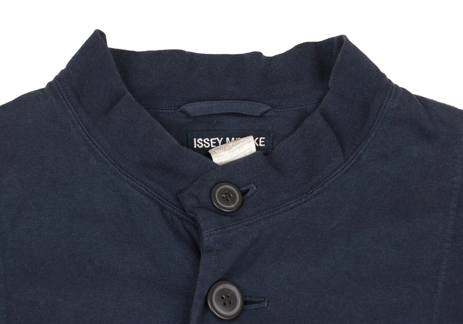 Issey Miyake Cotton Mao Collar Jacket in Navy Size M Size US M / EU 48-50 / 2 - 3 Thumbnail