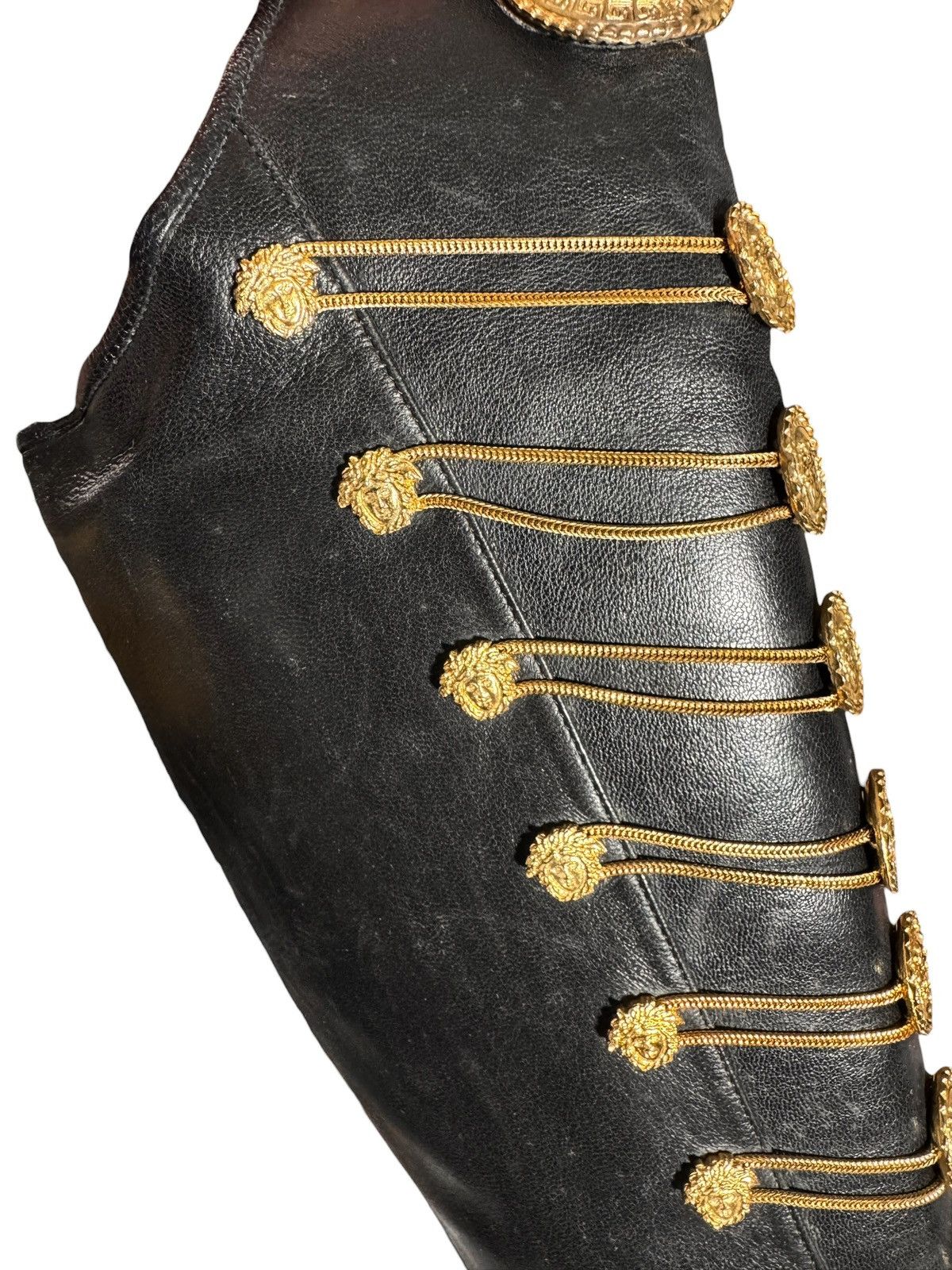 Versace Gianni Versace Couture FW1993 Medusa Knee Boots Size US 8.5 / IT 38.5 - 7 Thumbnail
