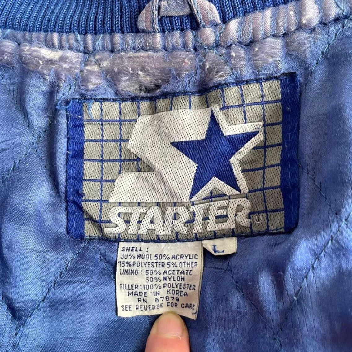 Vintage NFL Starter Wool Stadium Jacket New York Giants L Size Men Varsity Jacket 3L Large Wool Stadium Giants Size US S / EU 44-46 / 1 - 3 Thumbnail
