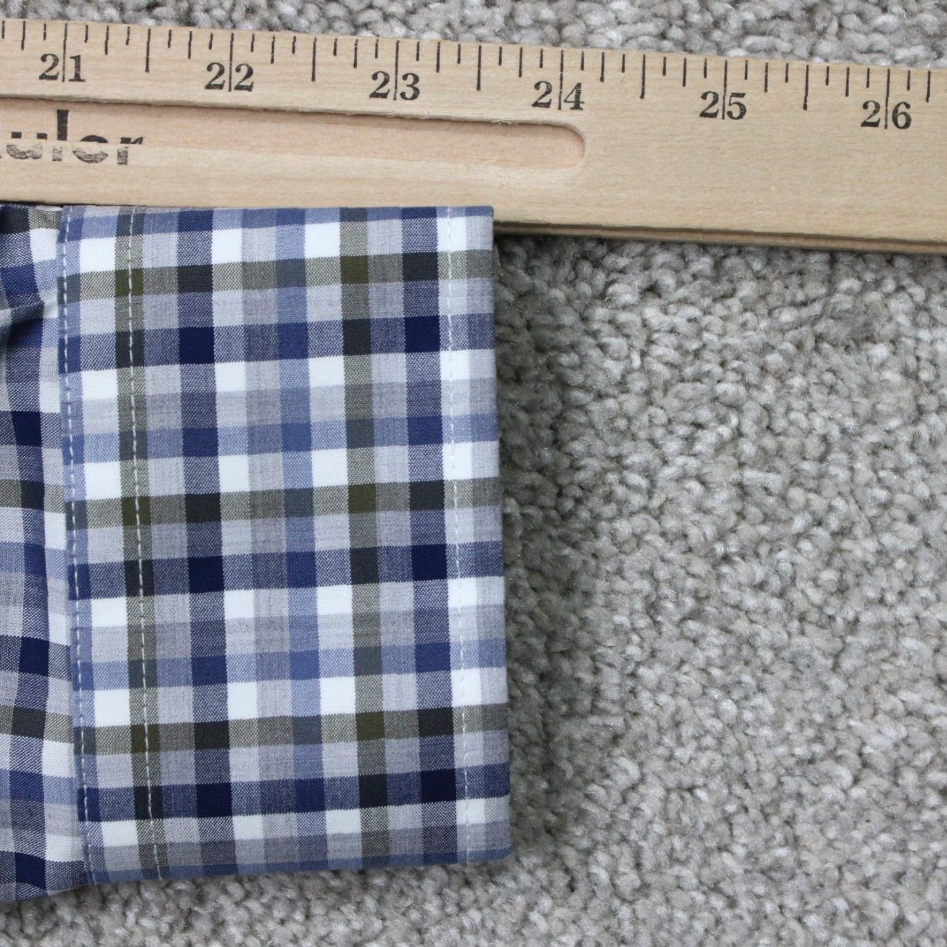 Jos. A. Bank Jos. A. Bank Shirt Mens Small Blue/Green Traveler Traditional Fit Cotton L/S Size US S / EU 44-46 / 1 - 7 Thumbnail