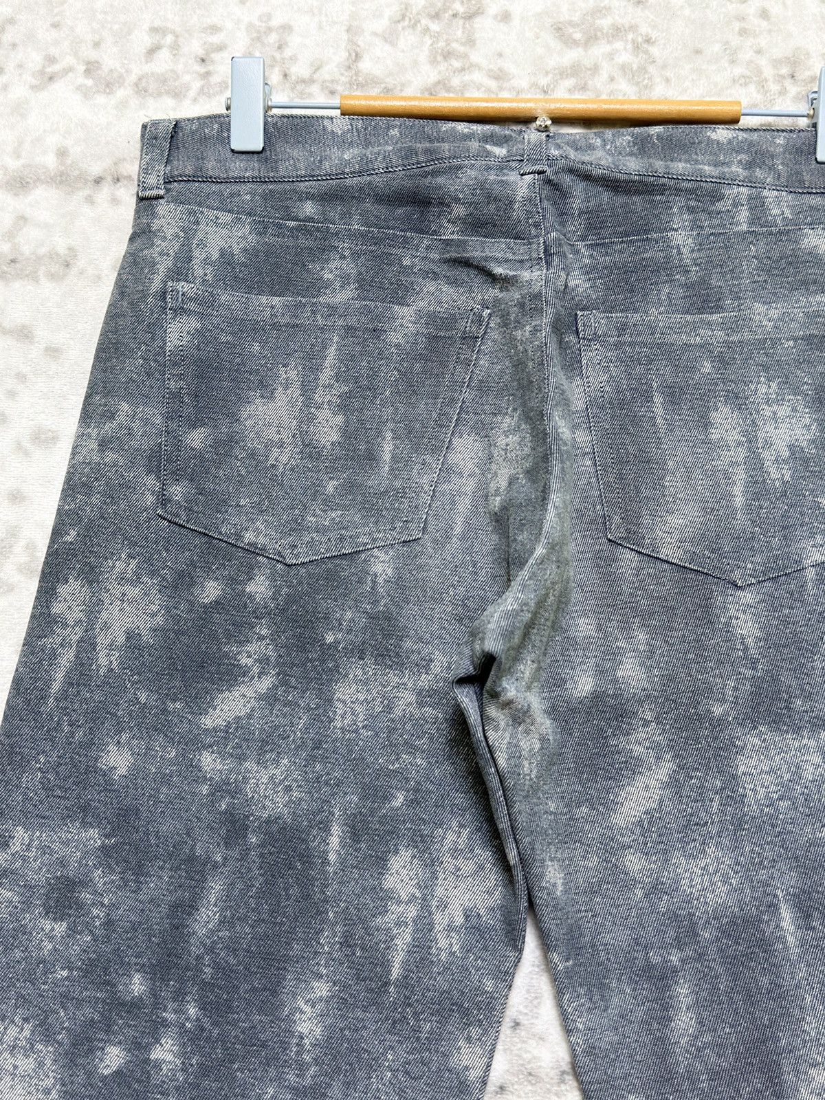 In The Attic Vintage In The Attic Acid Wash Mottled Straight Leg Jeans Size US 30 / EU 46 - 9 Thumbnail