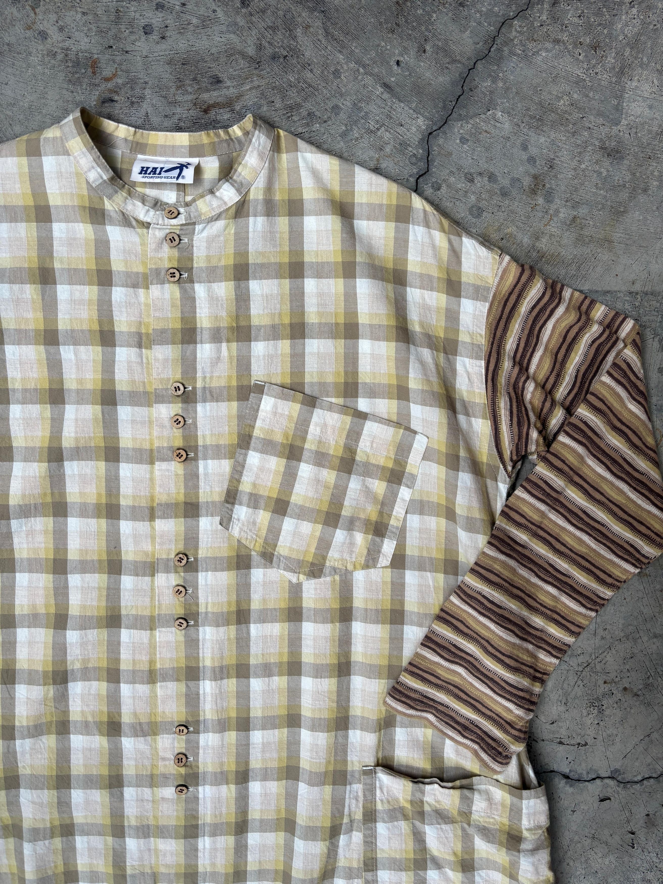 Hai Sporting Gear × Issey Miyake × Vintage Hai Sporting Gear Issey Miyake tunic blouse plaid check Size M / US 6-8 / IT 42-44 - 10 Thumbnail