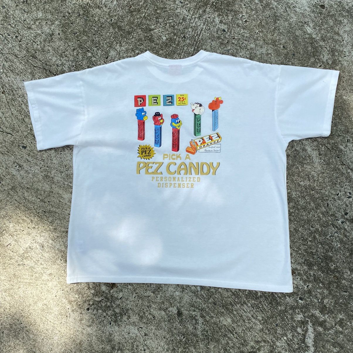 Designer × Vintage PES White Tee with Blue Logo Embroidery & Graphic Back Print Size US XXL / EU 58 / 5 - 1 Thumbnail