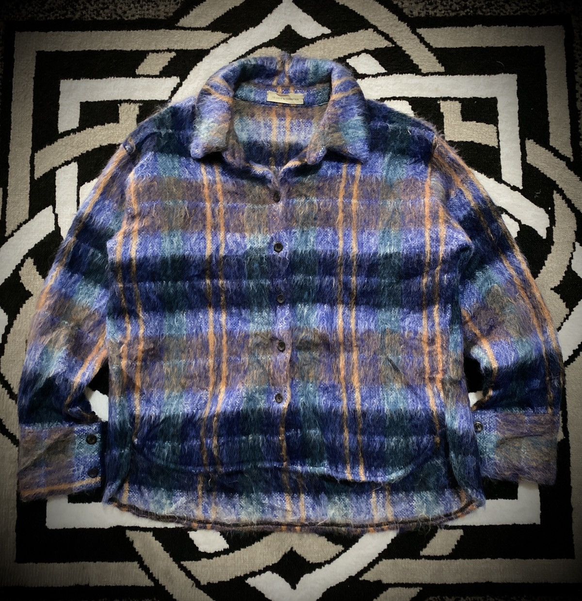 Auralee DB show mohair Button knit shirt Size US M / EU 48-50 / 2 - 1 Thumbnail