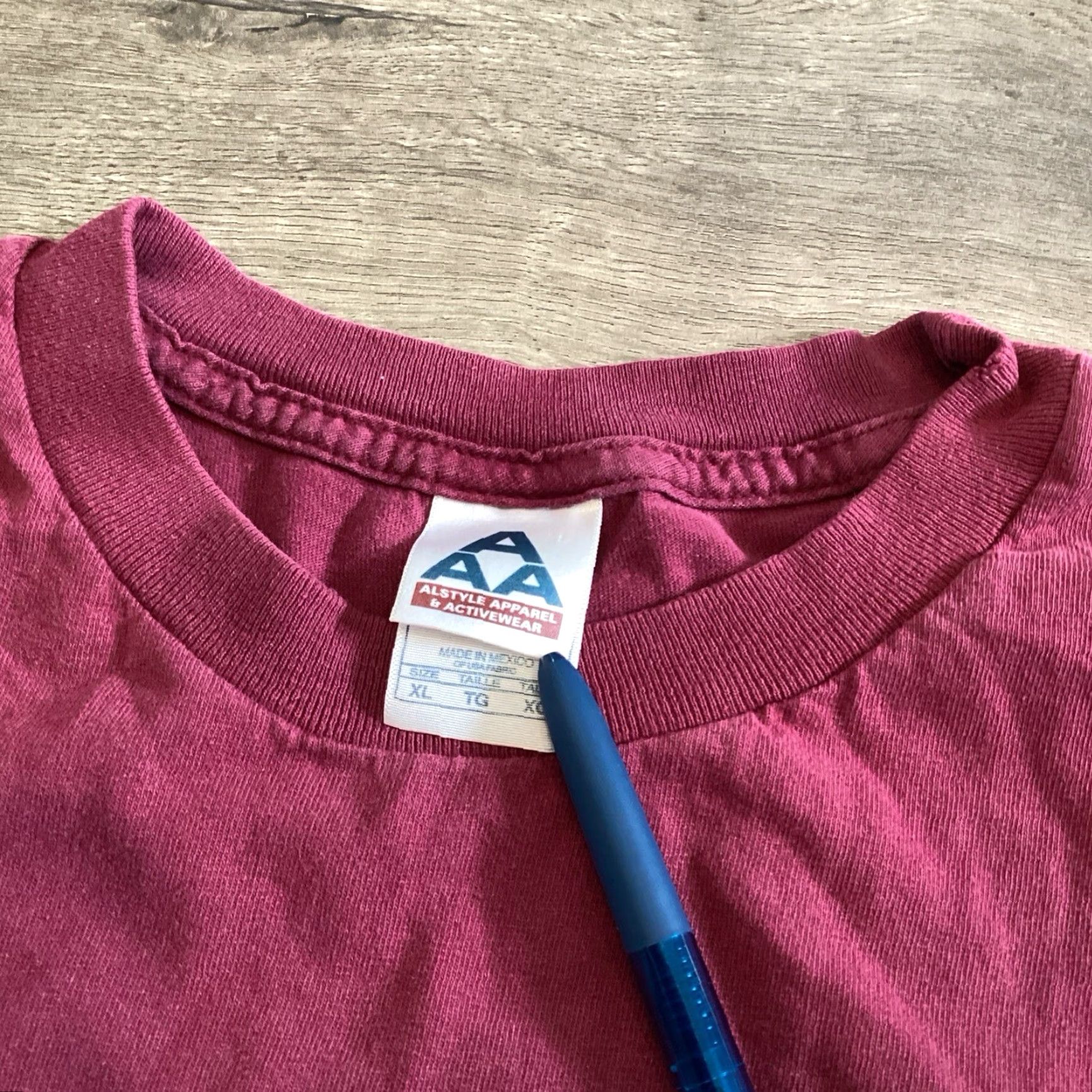Vintage VINTAGE Alstyle T-Shirt Red Short Sleeve Crew Neck XL Jesus Comedy Drug Under The Influence Of The Spirit 2000s Mens Size US XL / EU 56 / 4 - 5 Thumbnail