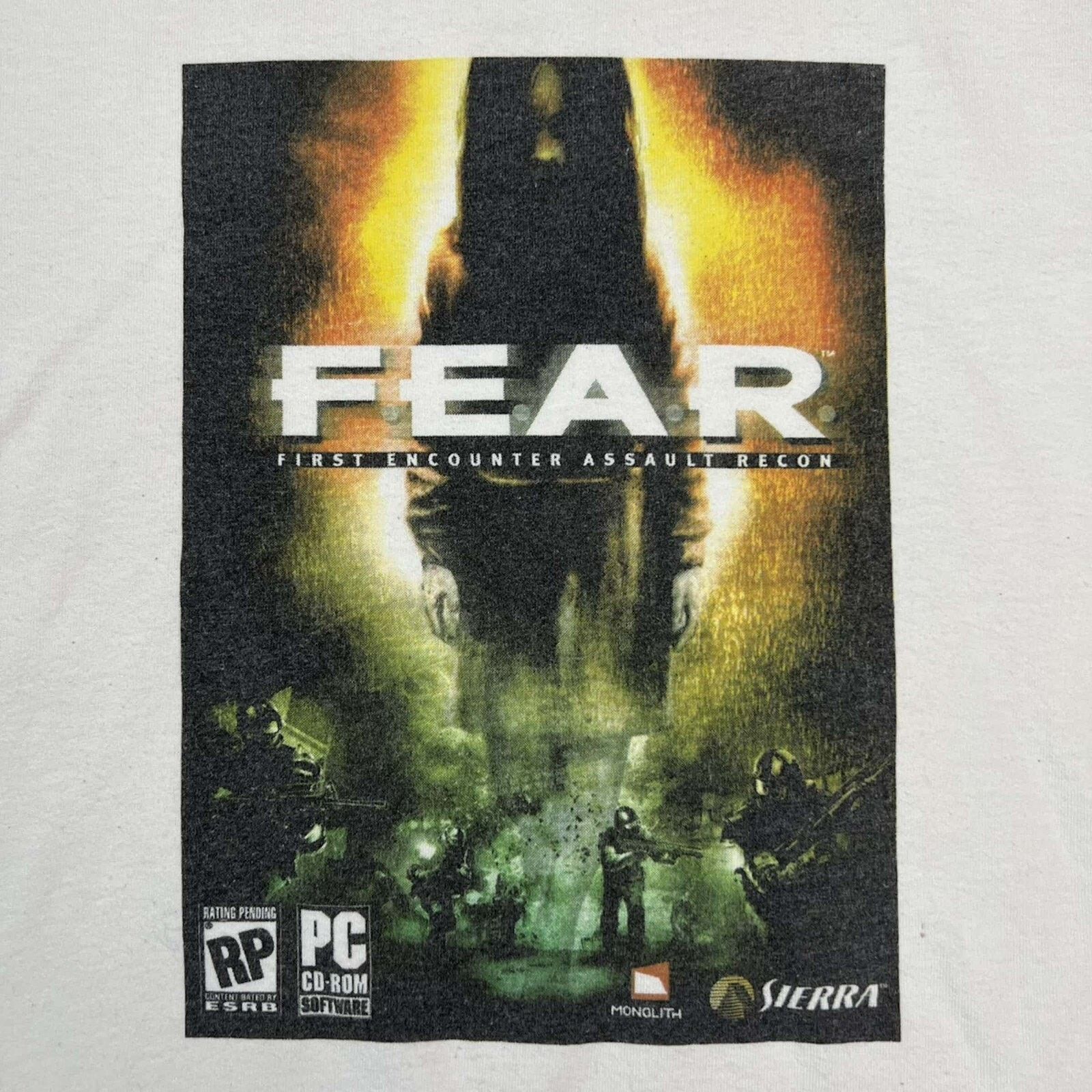 Playstation VTG 2005 FEAR T Shirt First Encounter Assault Recon Game Tee Size US L / EU 52-54 / 3 - 2 Thumbnail