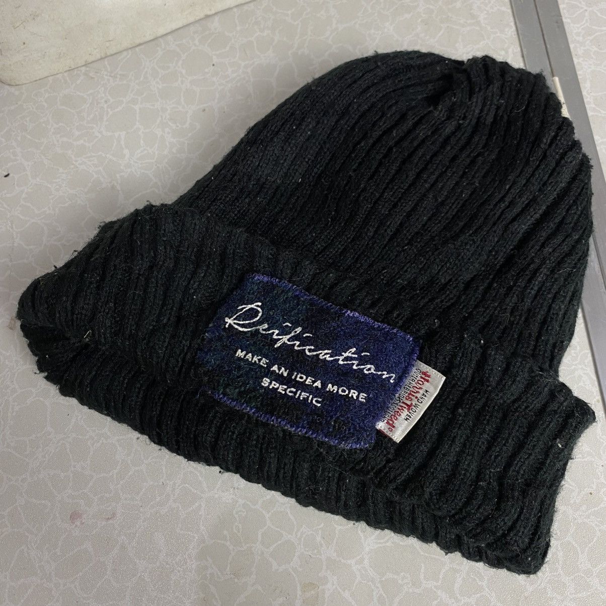 Designer × Harris Tweed × Japanese Brand Harris tweed patches beanie hats Size ONE SIZE - 3 Thumbnail