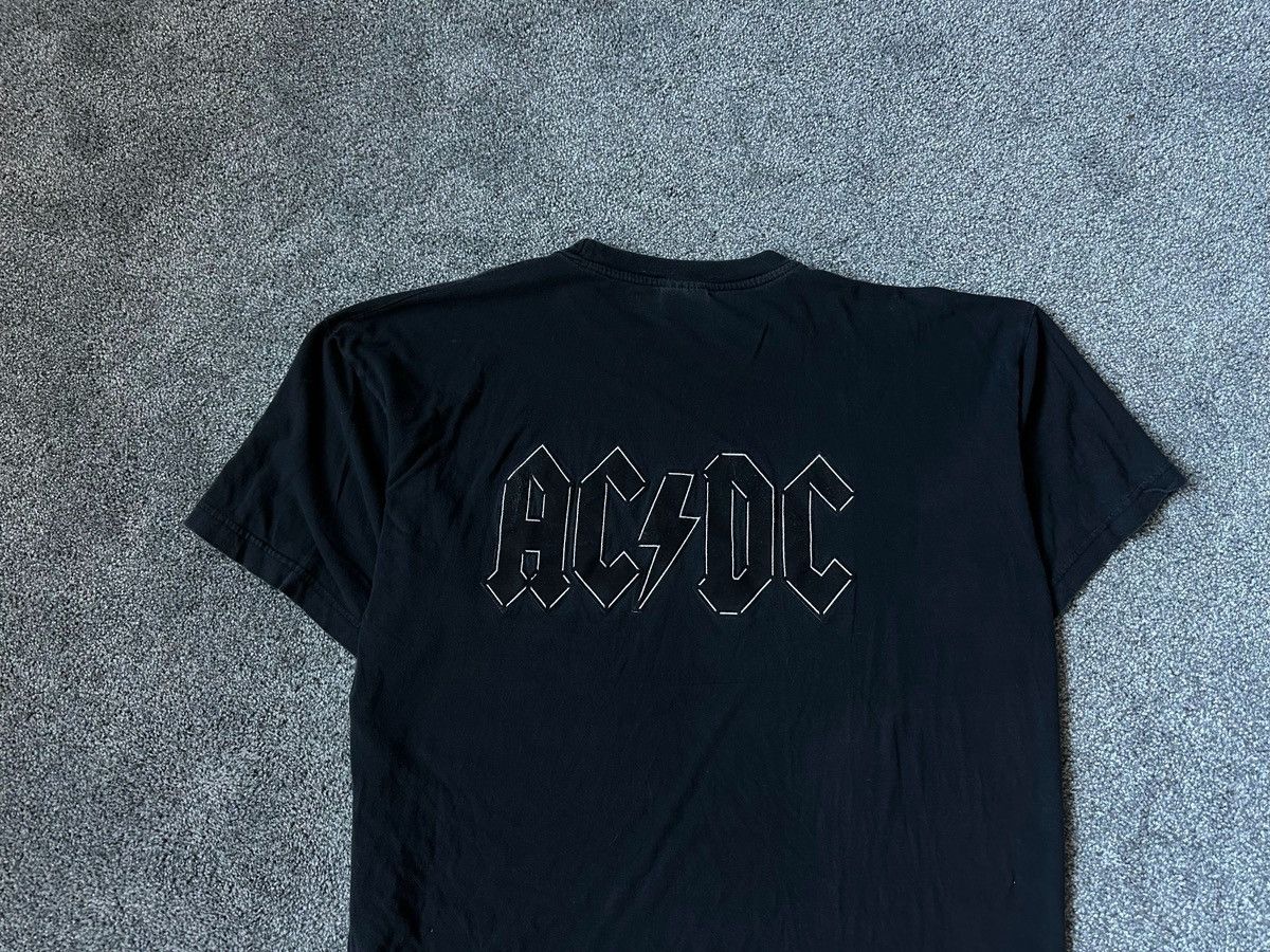Vintage AC/DC T-Shirt Black Rock Band Tee Large Back Logo Cl