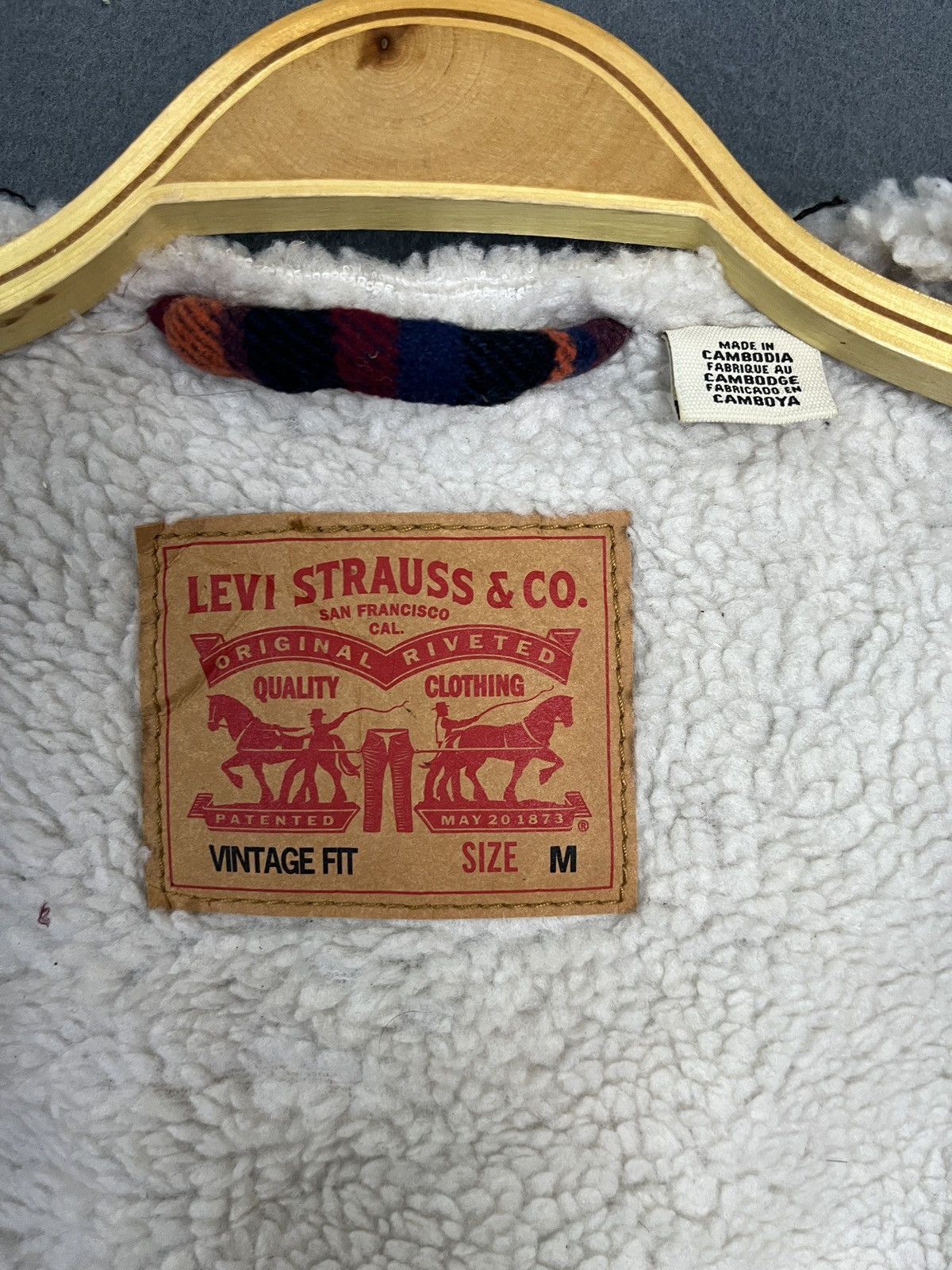 Levi's × Levi's Vintage Clothing Levis Plaid Sherpa Button Up Jacket Size US M / EU 48-50 / 2 - 10 Thumbnail