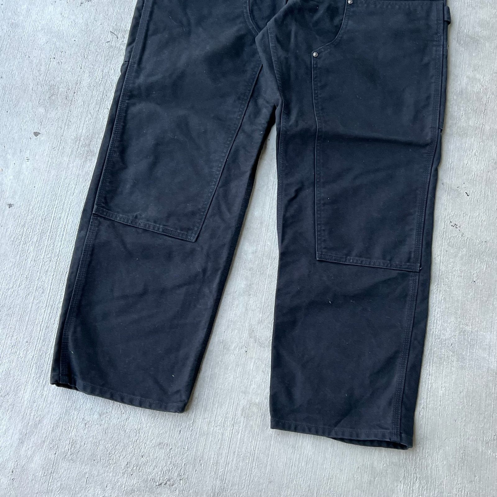 Carhartt × Vintage Carhartt black double knee work wear carpenter pants Size US 33 - 3 Thumbnail