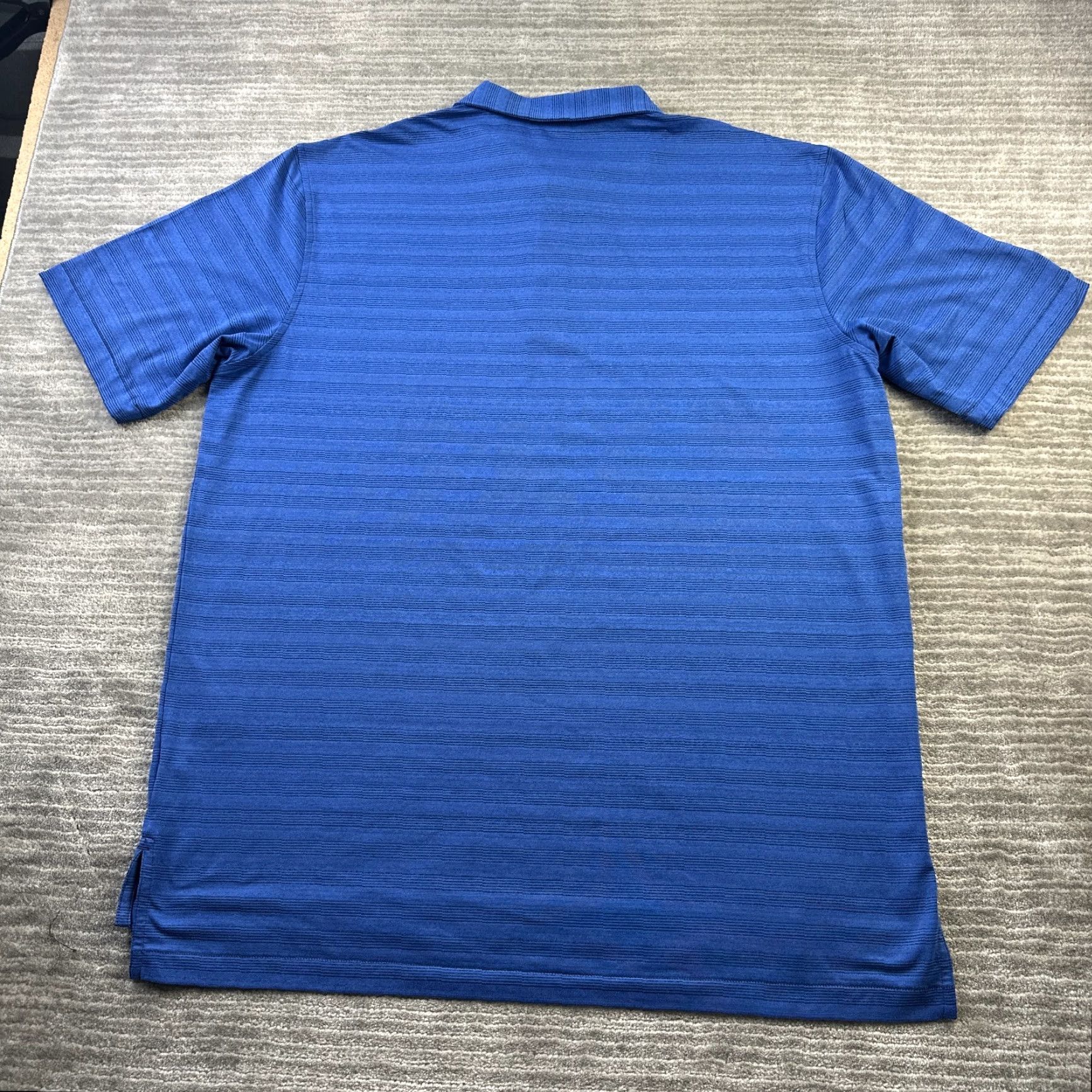 Peter Millar Peter Millar Polo Shirt Mens XL Blue Striped Polo Shirt Summer Comfort Casual Golf Size US XL / EU 56 / 4 - 2 Thumbnail