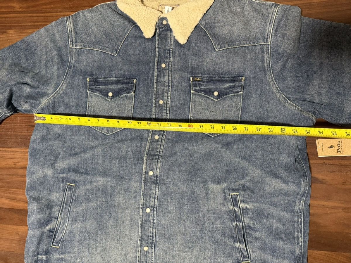 Polo Ralph Lauren Polo Ralph Lauren Fleece-Lined Denim Western Shirt Jacket Size US XXL / EU 58 / 5 - 9 Thumbnail