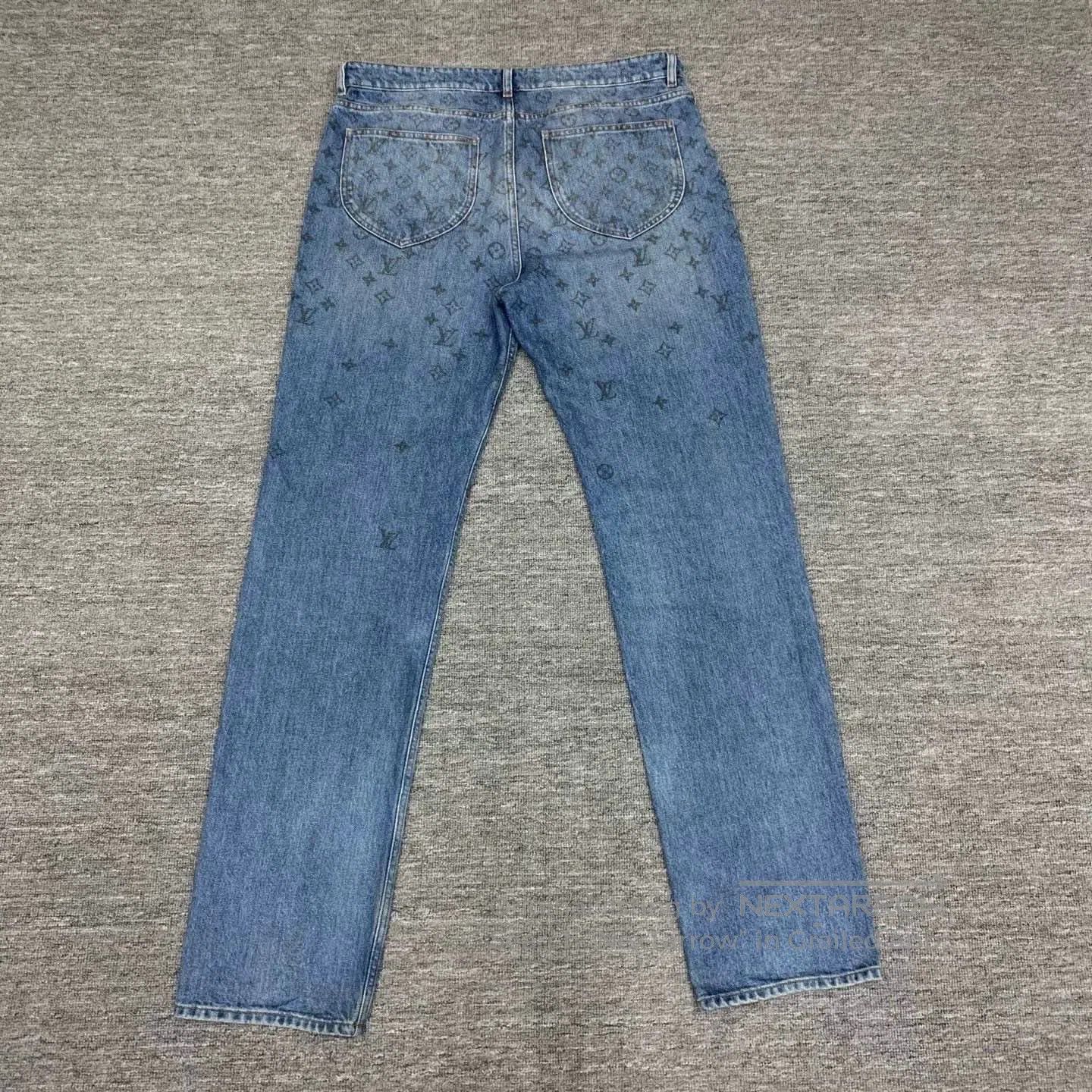 Louis Vuitton lv monogram gradient denim jeans size 33. Size US 33 - 2 Thumbnail