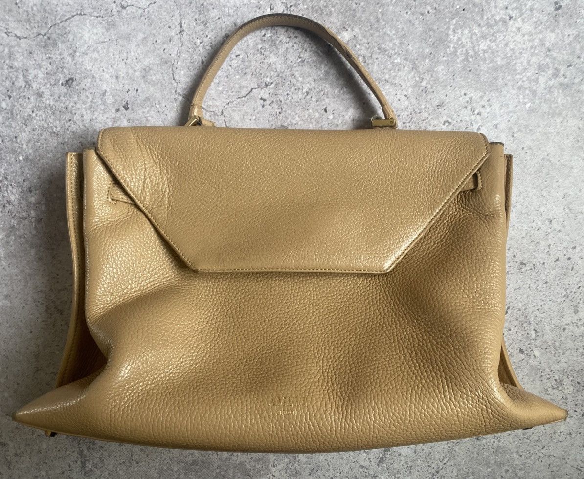 Other Ameli Zurich Central Bag Beige Pebbled Leather Luxury Italy Size ONE SIZE - 1 Thumbnail