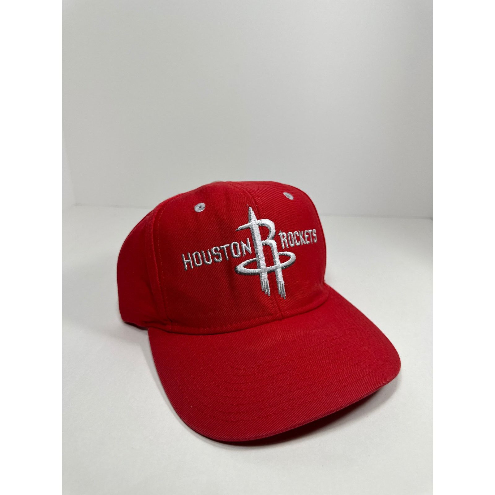 NBA × Vintage Vintage Houston Rockets Snapback Hat NBA 90s Red Embroidered Size ONE SIZE - 3 Thumbnail