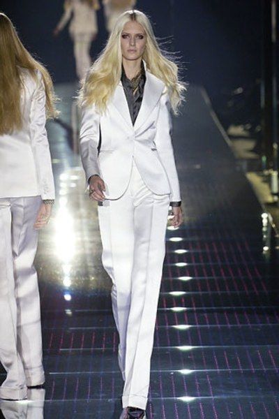 Gucci Rare Y2K TOM FORD Era Archive ITALY Off-White Straight Zip Pocket Pants Trousers Size 27" / US 4 / IT 40 - 5 Thumbnail