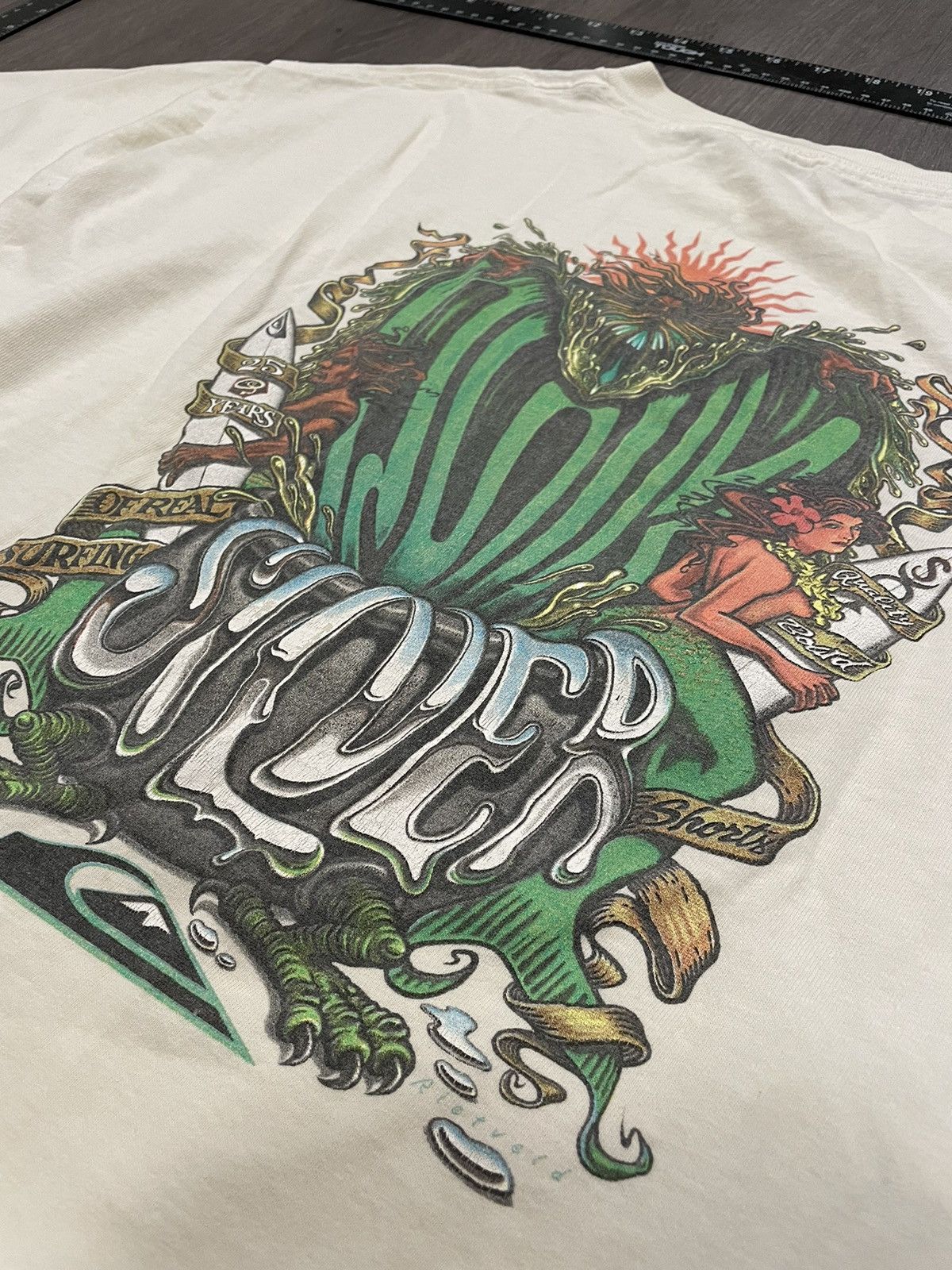 Quiksilver × Vintage Vintage 90’s Quiksilver “Mermaid” Graphic T-shirt (Sz.L) Size US L / EU 52-54 / 3 - 2 Thumbnail