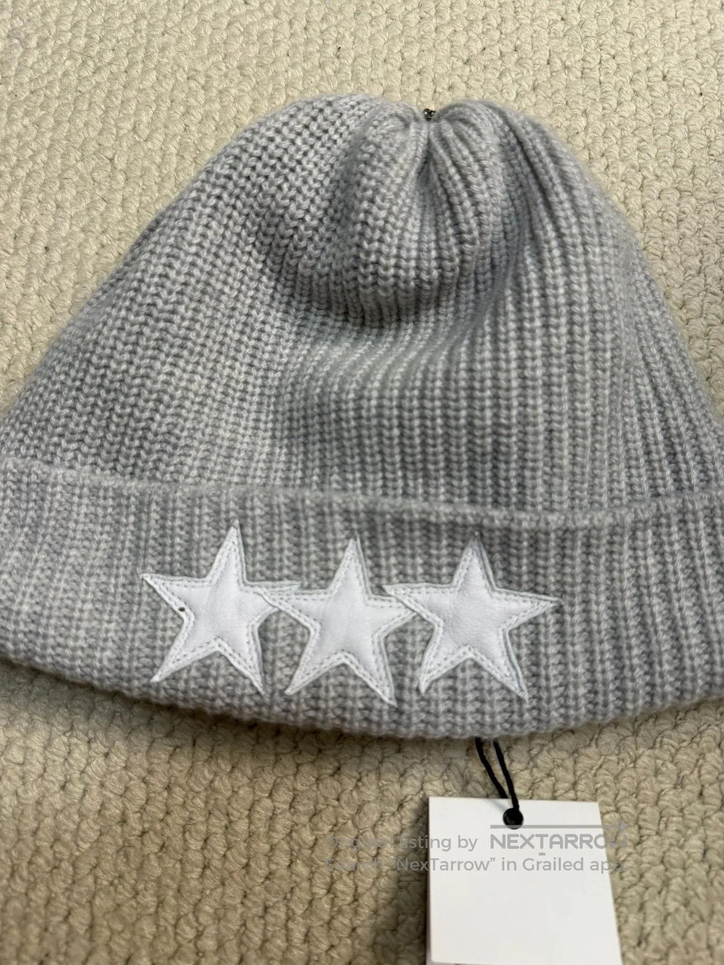 Chrome Hearts chrome hearts gray knit beanie with stars. Size ONE SIZE - 2 Thumbnail