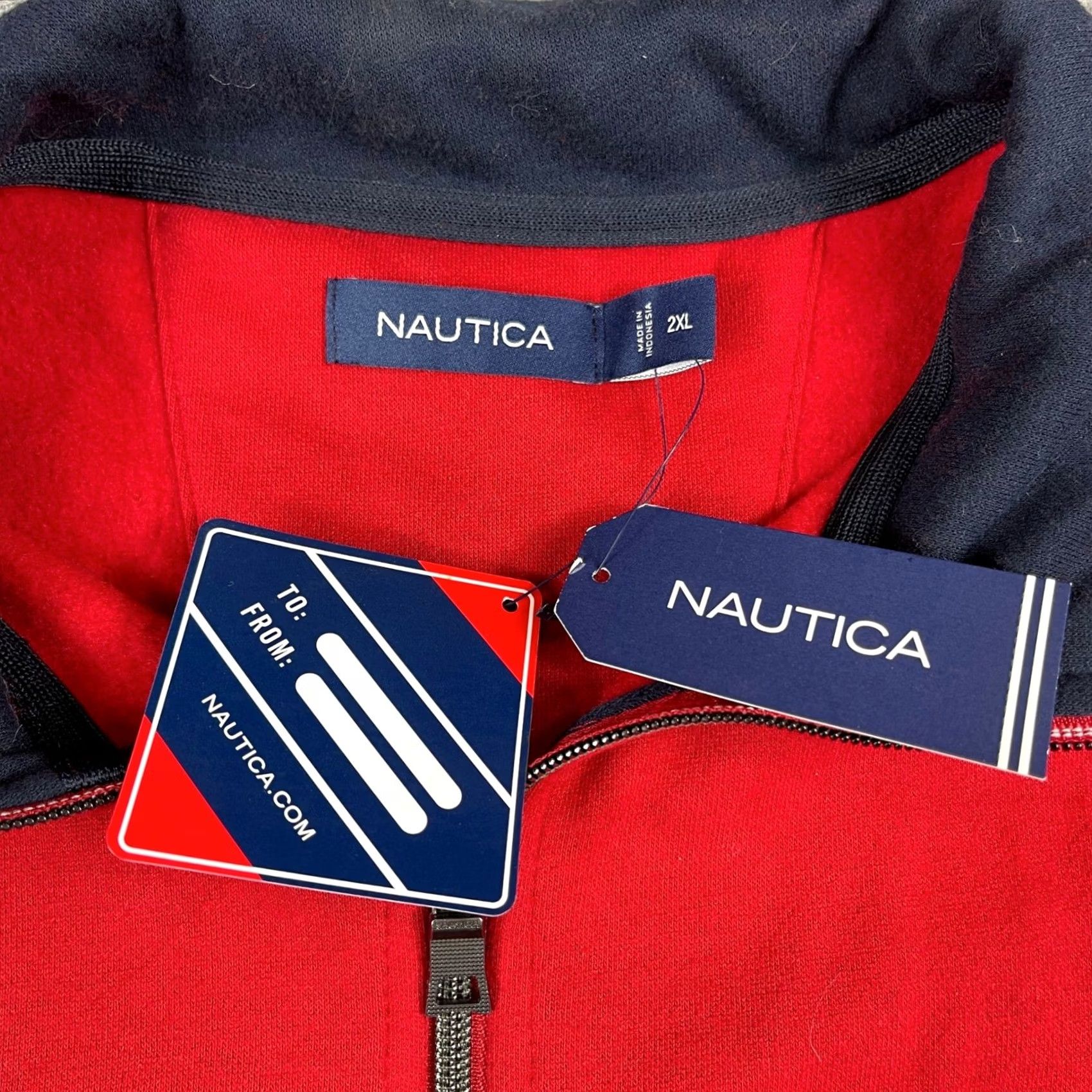 Nautica Nautica Sweatshirt 1/4 Zip Pullover Mens 2XL Red Coastal Preppy NEW Size US XXL / EU 58 / 5 - 5 Thumbnail
