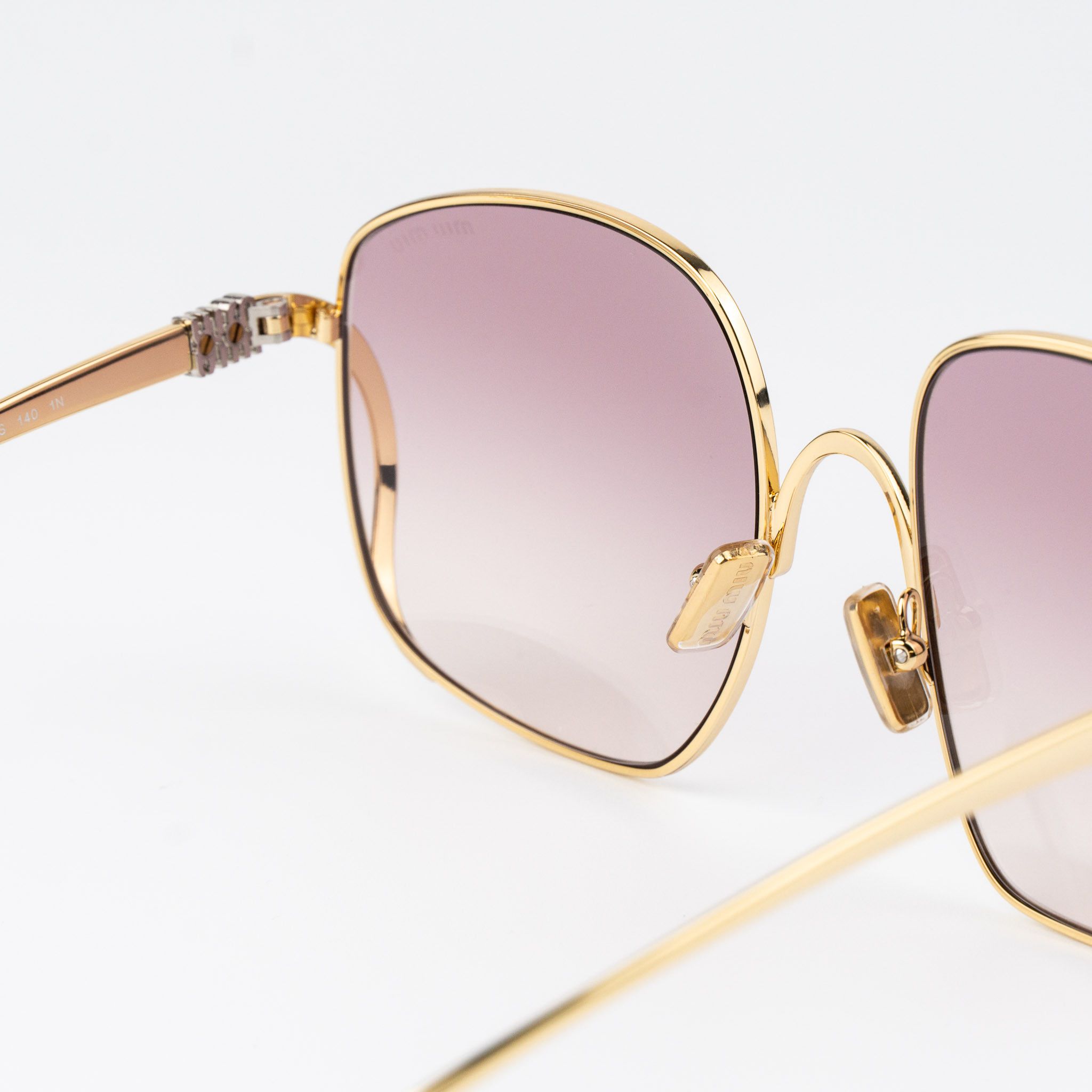 Miu Miu Miu Miu Women Sunglasses Square MUA57S 5AK40S NEW AUTHENTIC Size ONE SIZE - 7 Thumbnail