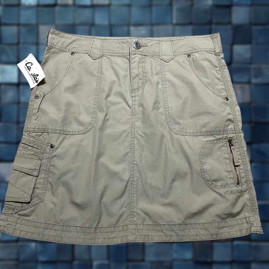 Vintage NWT Cabela's Womens 12 Skirt Beige Cargo Pockets Outdoor Hiking Short Vintage: No Size 34" / US 12 / IT 48 - 1 Thumbnail