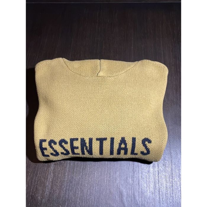 Essentials Knit Hoodie Amber –