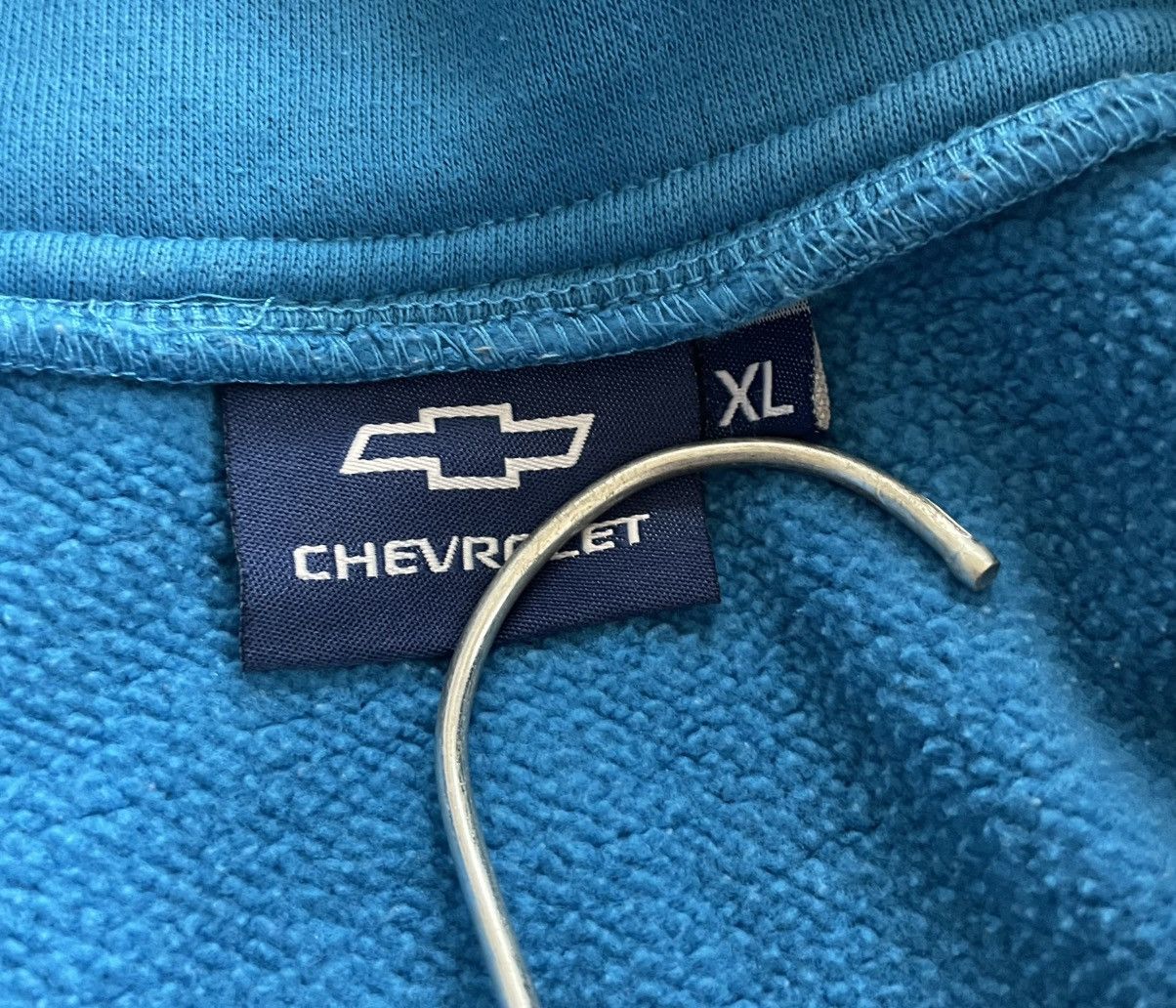 Vintage Vintage Chevrolet 1/4 Zip Racing Blue Sweatshirt Size US XL / EU 56 / 4 - 7 Thumbnail